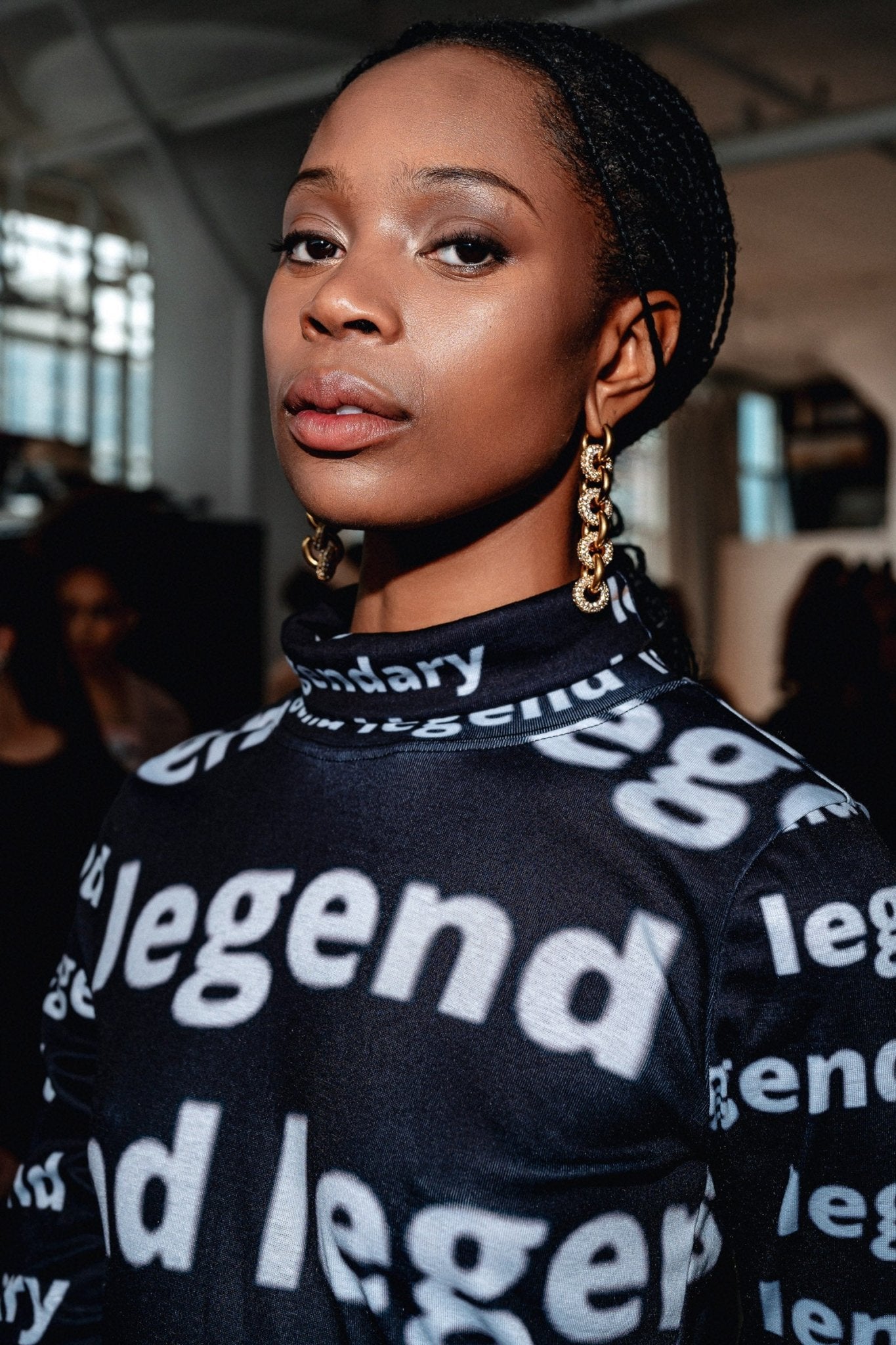 Metallique Harmony Drop Earrings - Gold