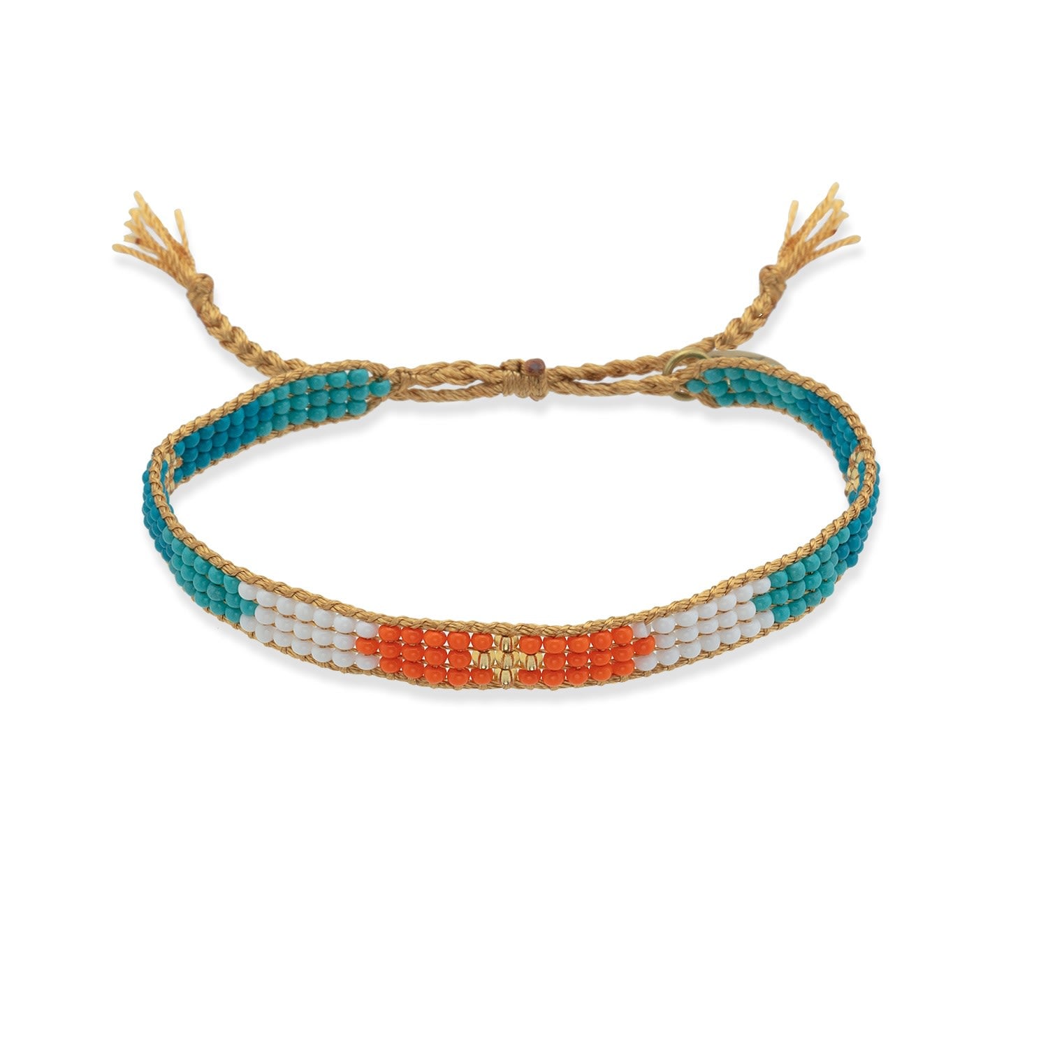 Mia Beaded Bracelet - Yellow & Orange