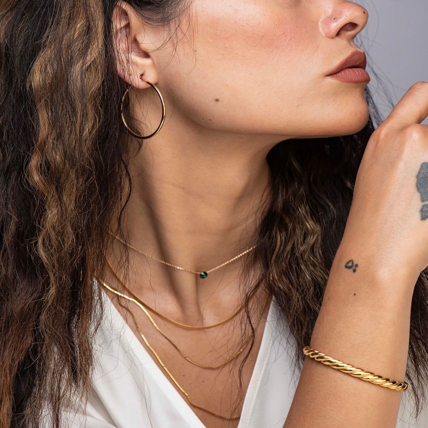 Mia Silver Thin Lightweight Classic Hopps