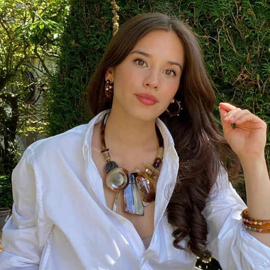 Michael Nash Jewelry | Esme Gold Plated Brass Multi Link Necklace main image 1