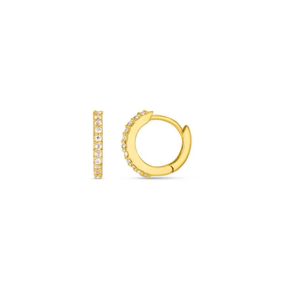 LUXE Pavé Micro Hoop Earrings