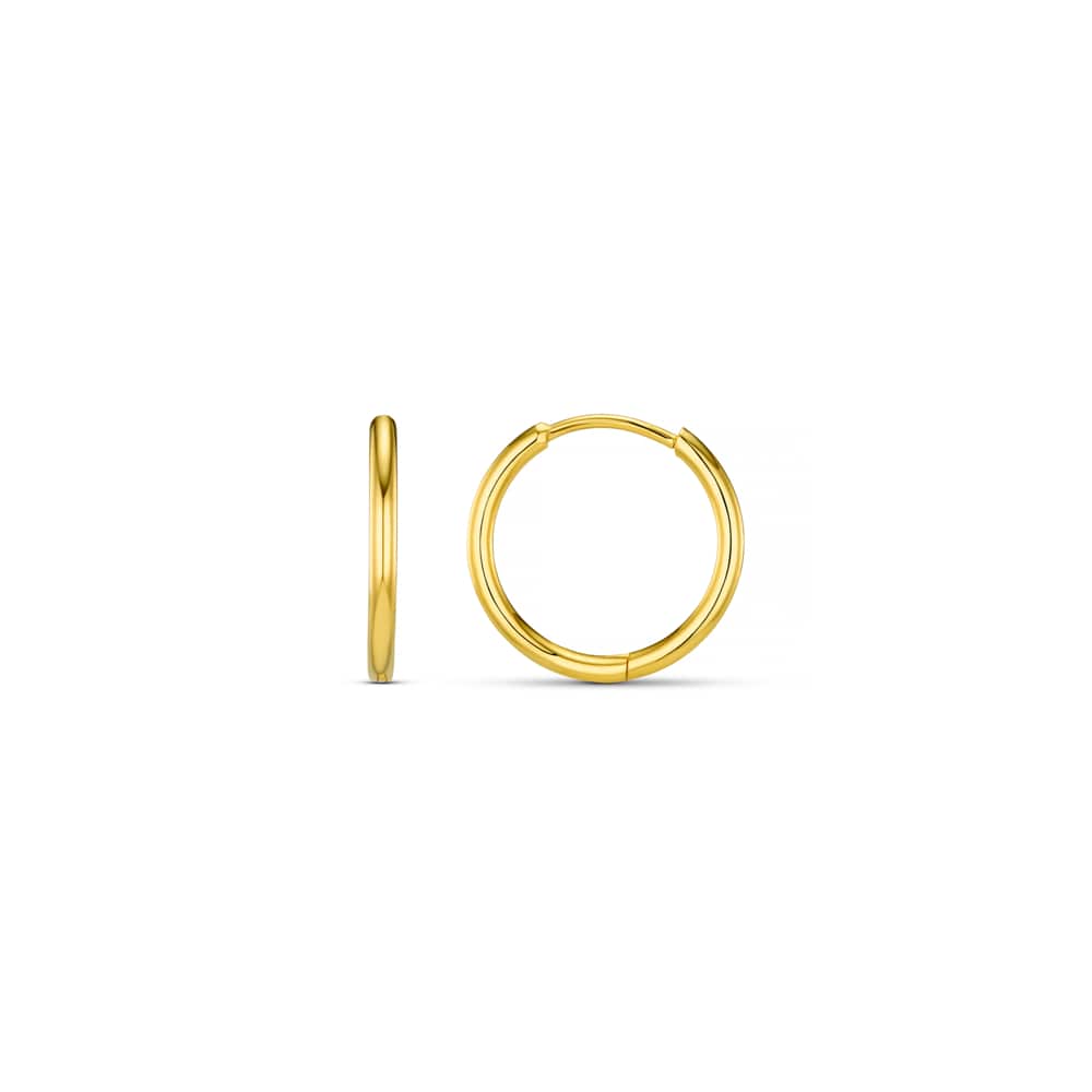 Polished Micro Hoop Earrings