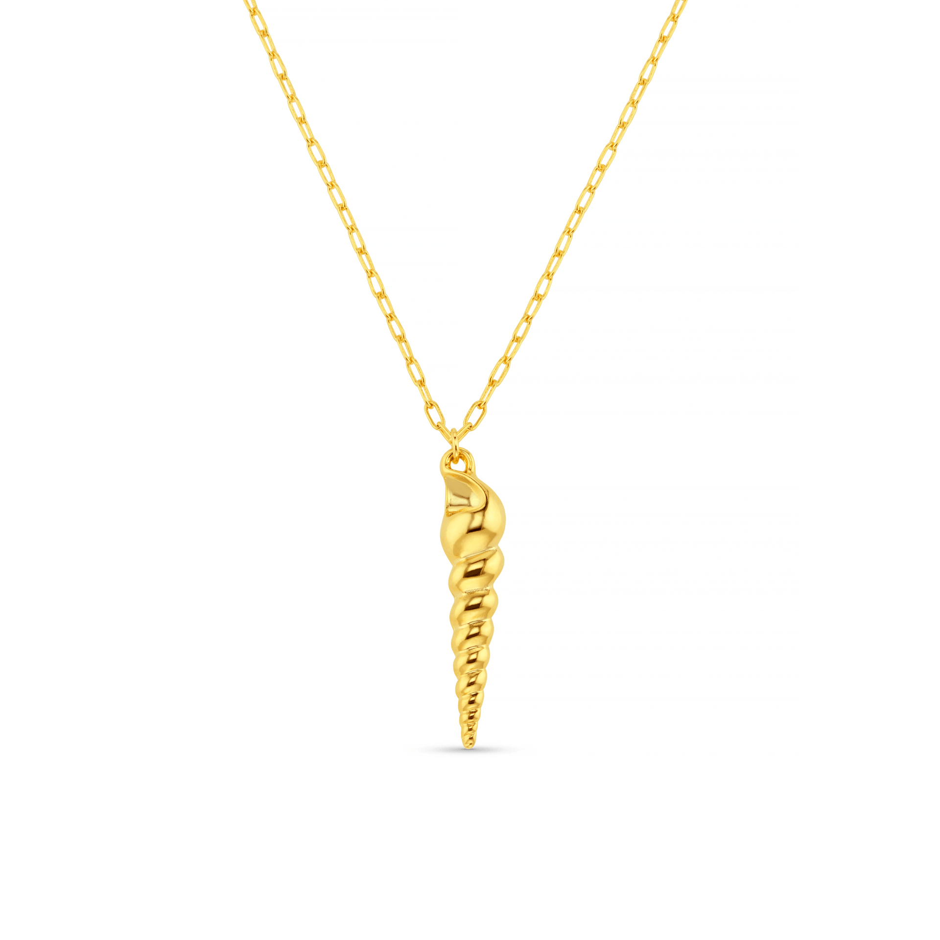 Spiral Shell Charm Necklace