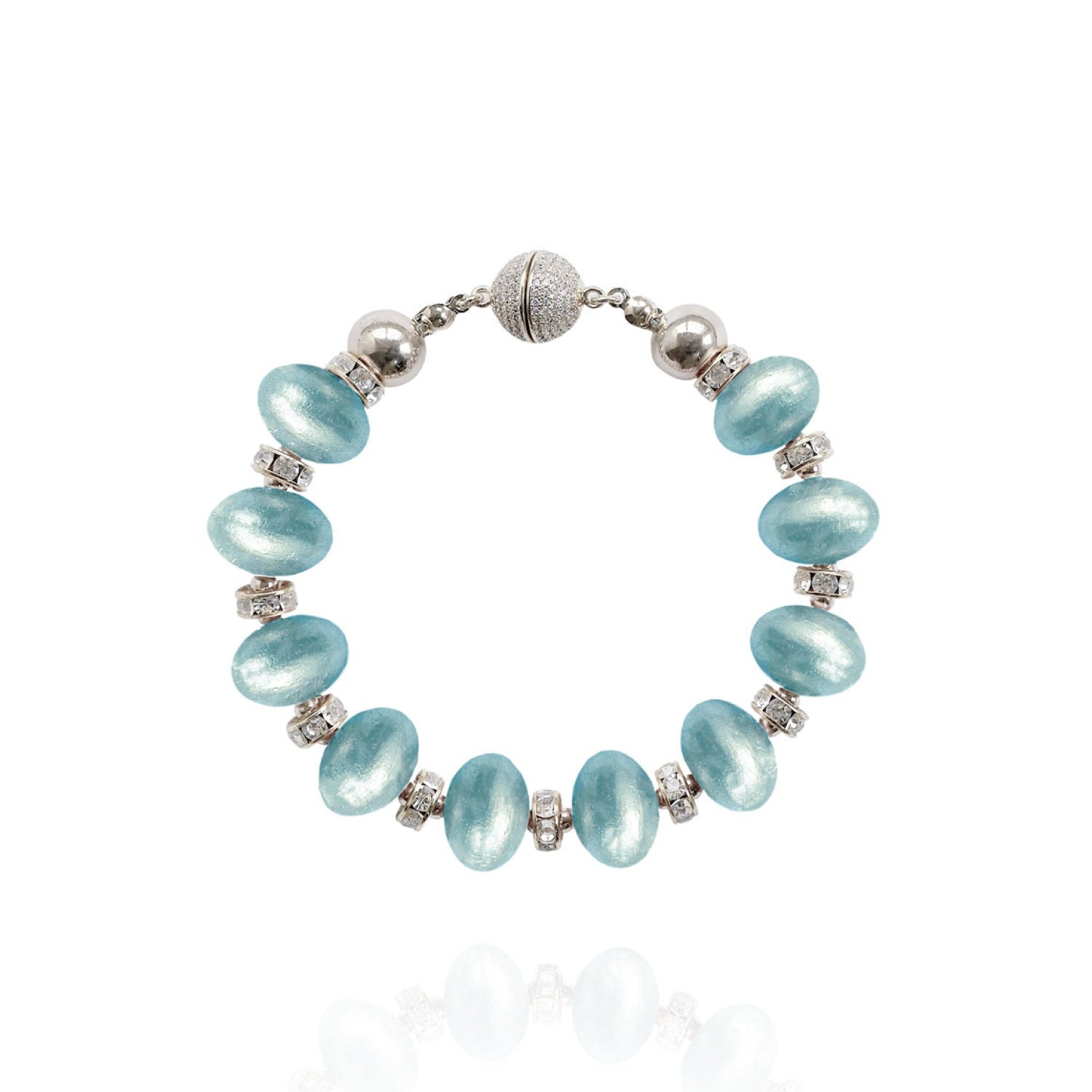 Mika Bracelet In Aqua Blue