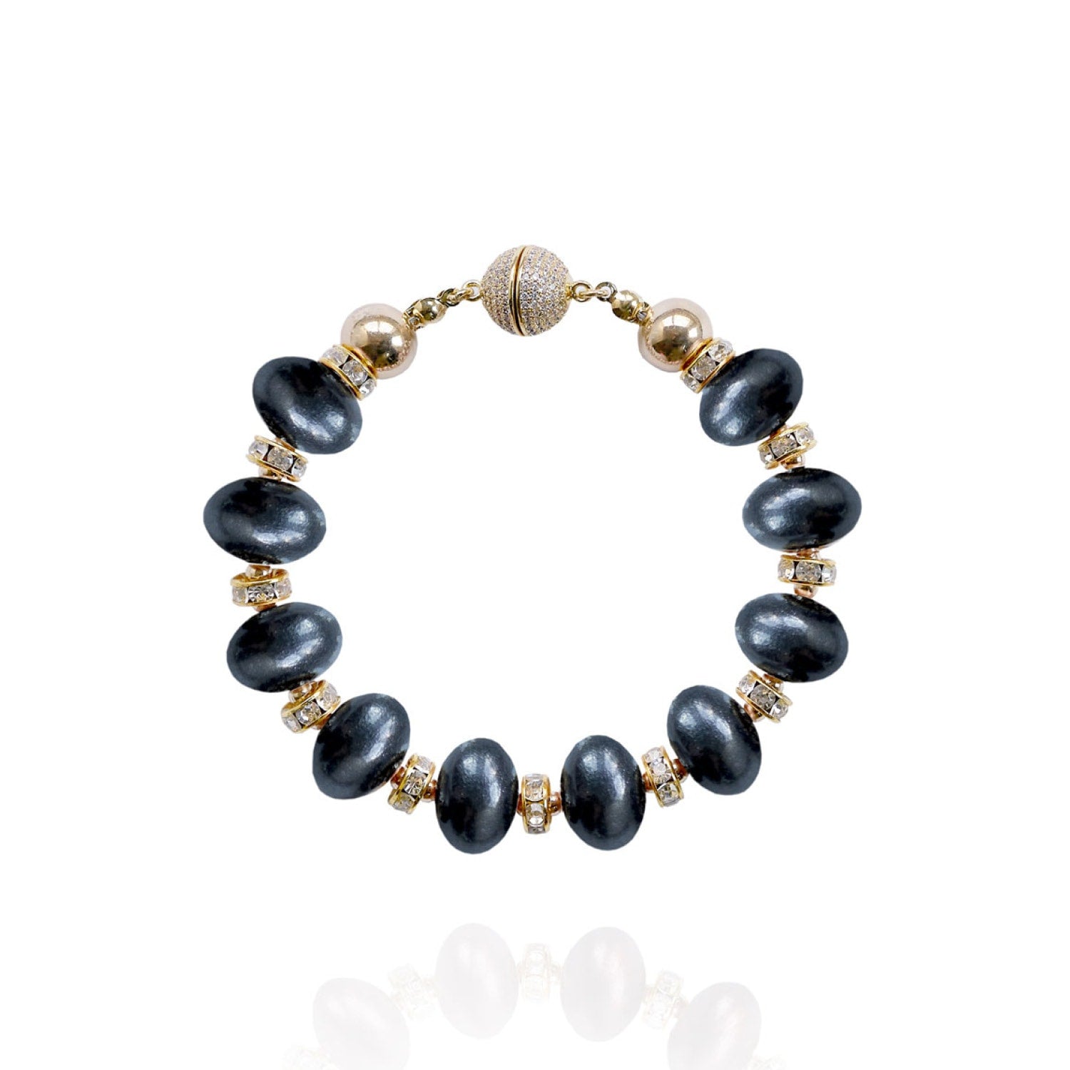 Mika Bracelet In Black Coral