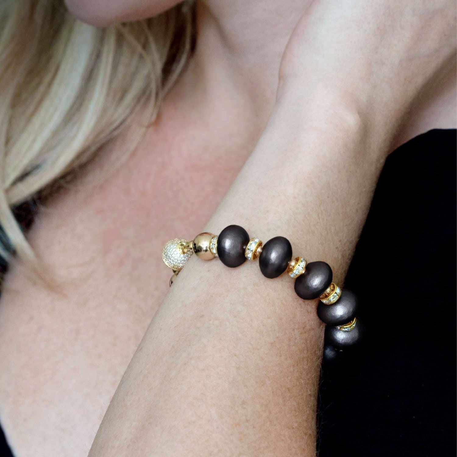 Mika Bracelet In Black Coral