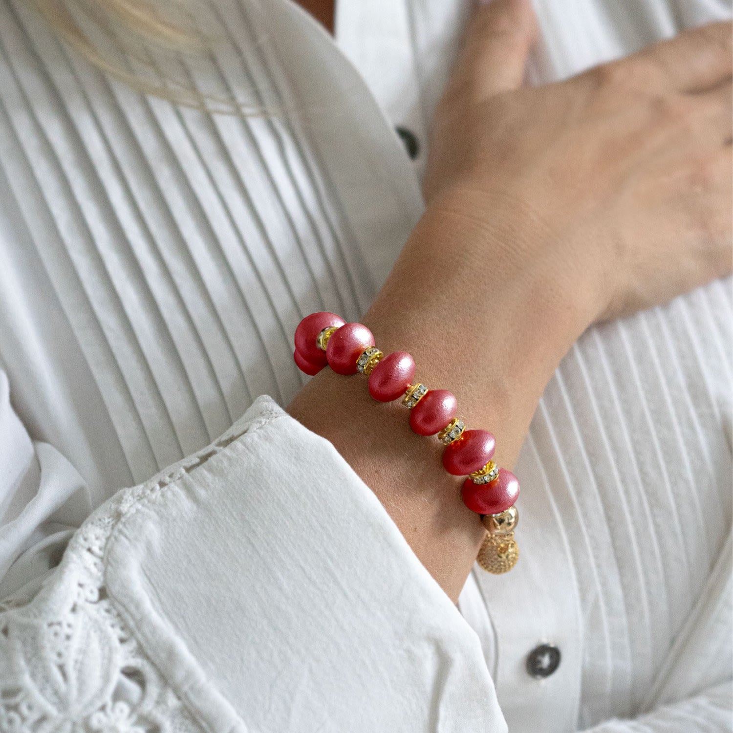 Mika Bracelet In Coral Sunset