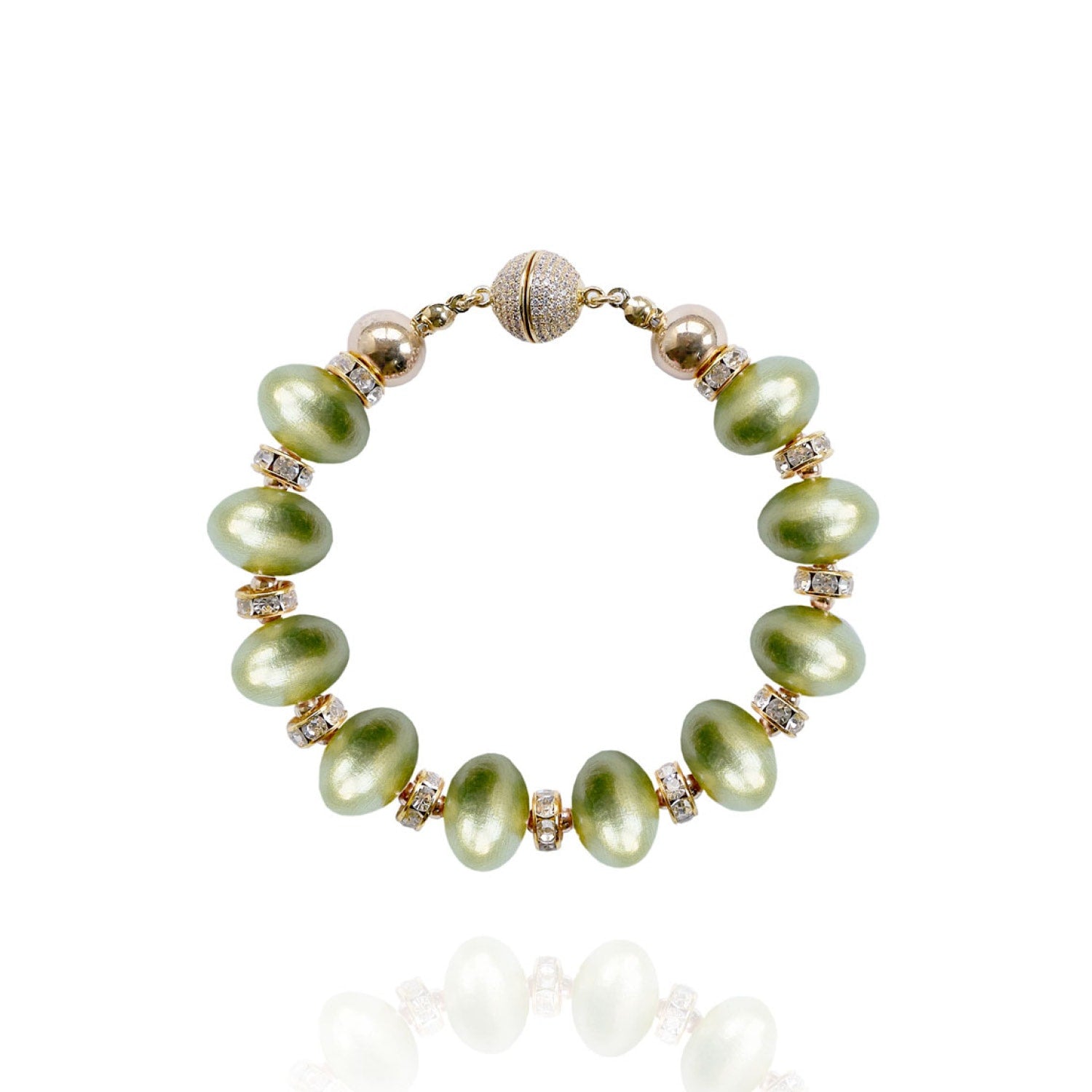 Mika Bracelet In Lime Twist