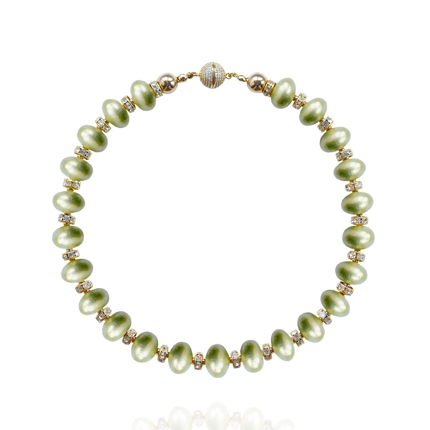 Mika Necklace In Lime Twist
