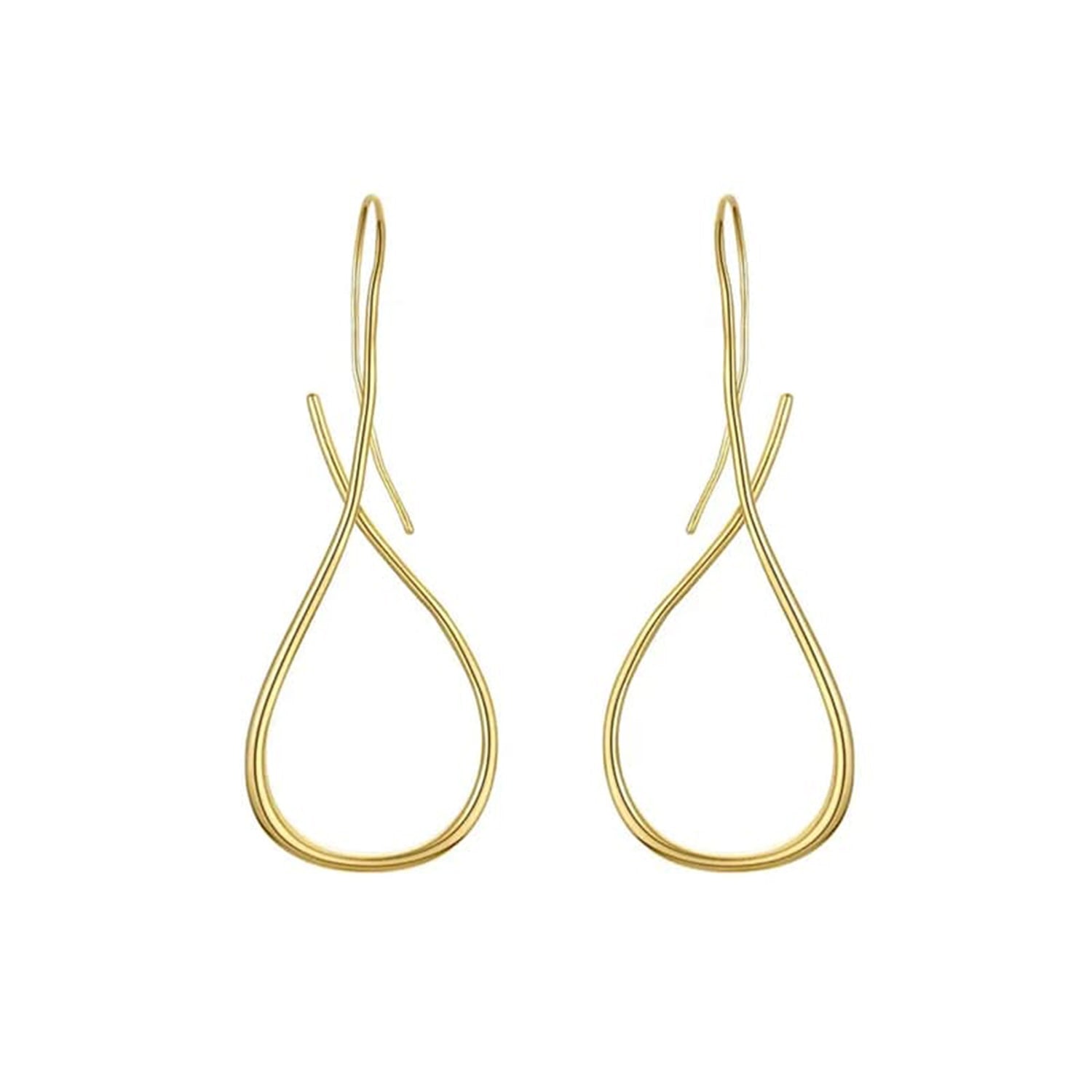 Milan Earring Gold Drop Minimal Statement Dangle