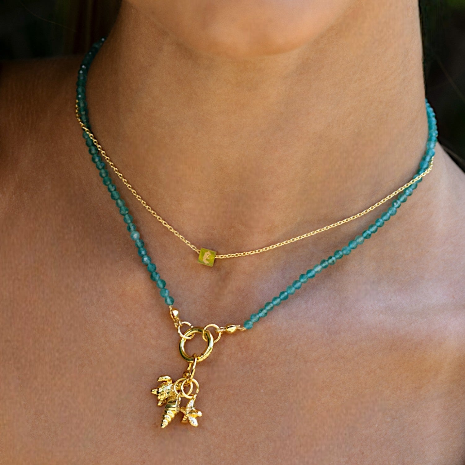 Milla Beaded Connector Necklace