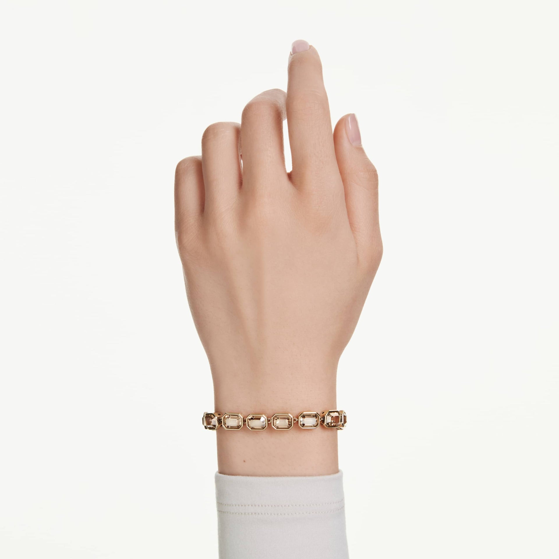 MILLENIA BRACELET OCTAGON CUT CARAMEL GOLD TONE PLATED