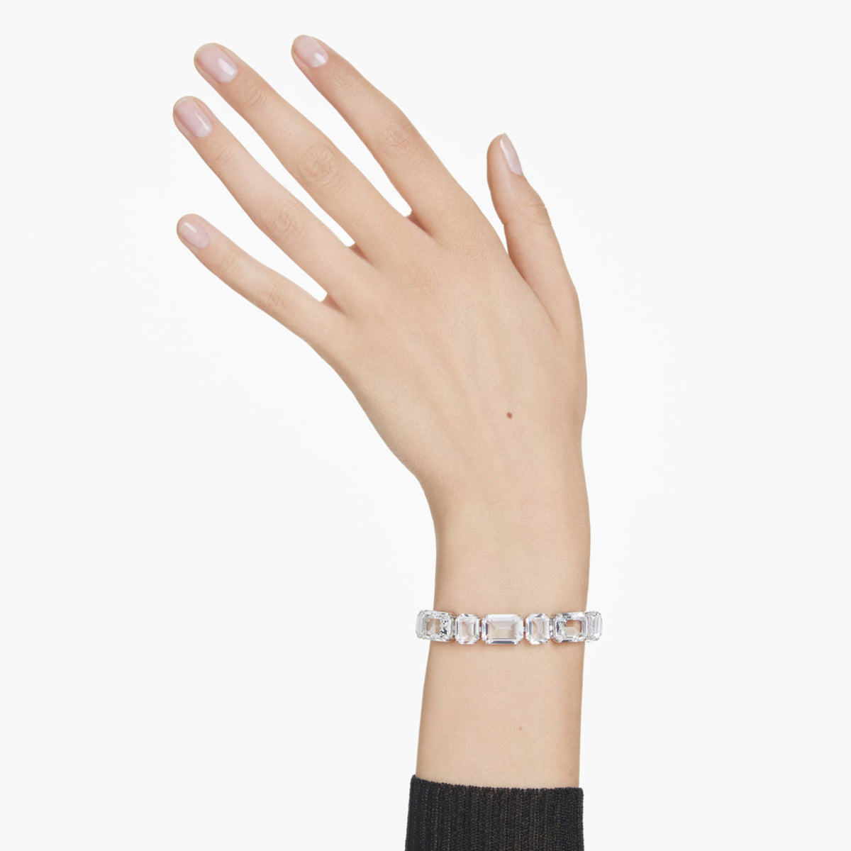 MILLENIA BRACELET OCTAGON CUT WHITE RHODIUM PLATED