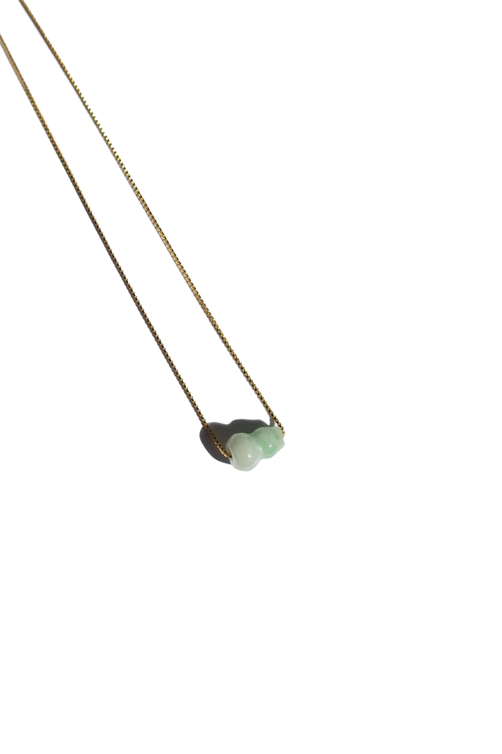 Mini Bottle Jade Pendant Necklace
