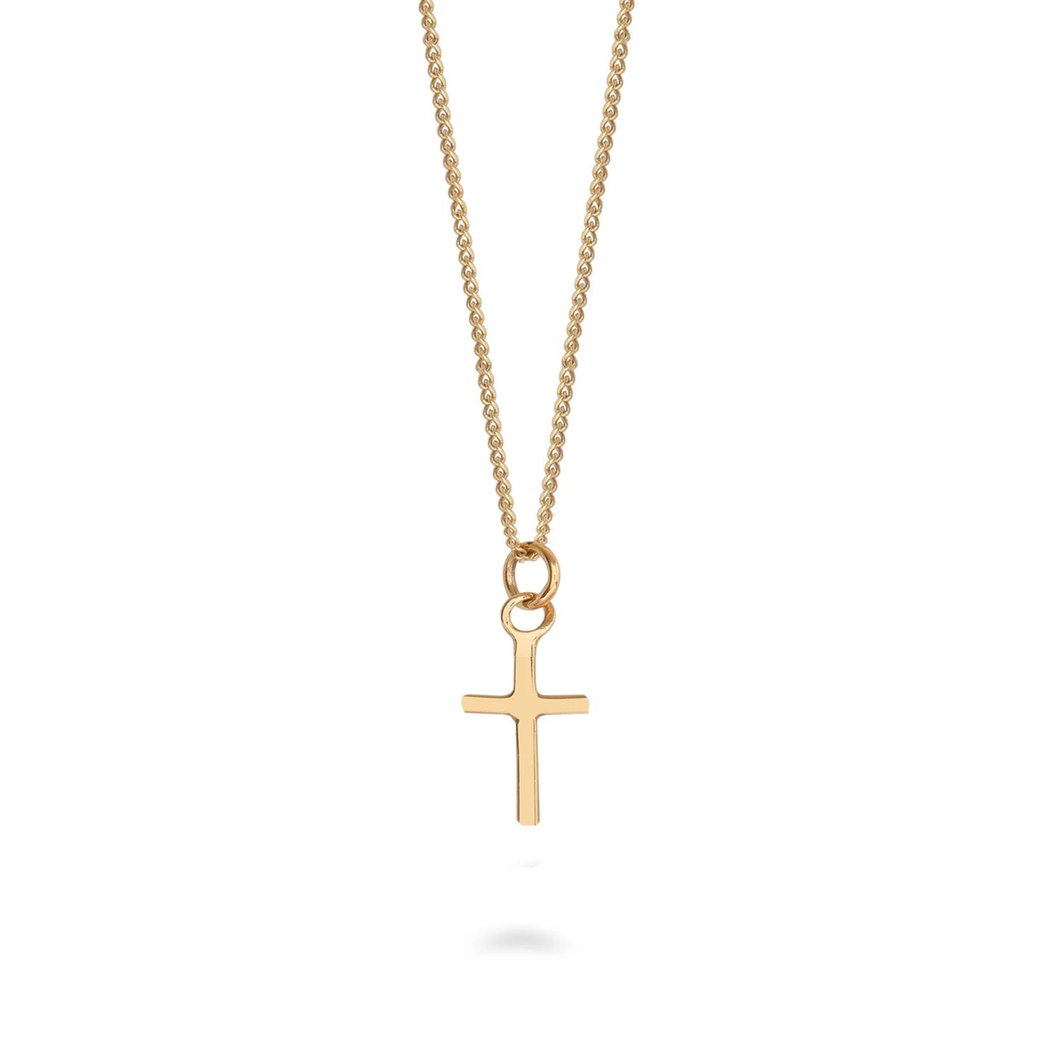 Mini Cross Necklace Gold Vermeil