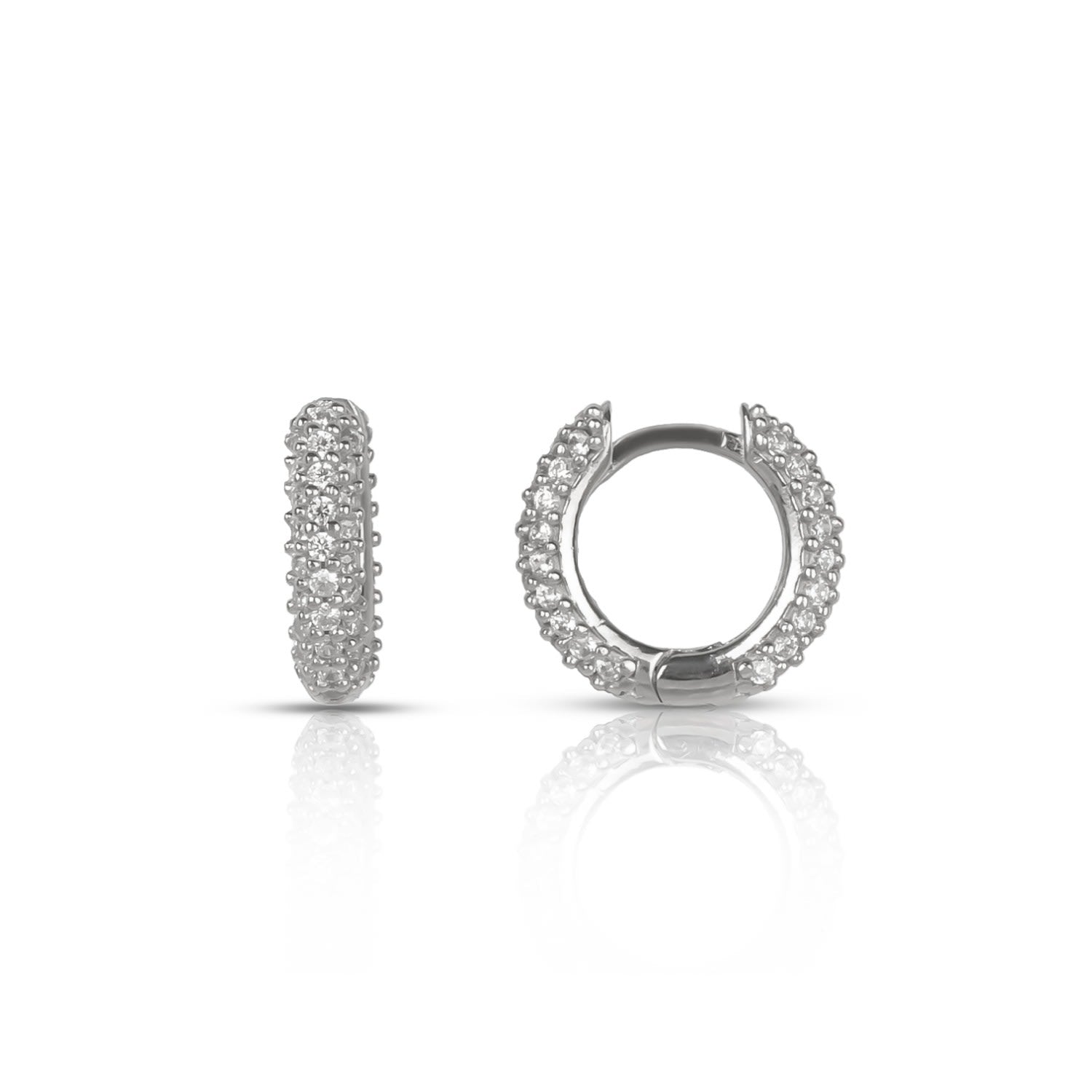 Mini Huggie Earring -Silver