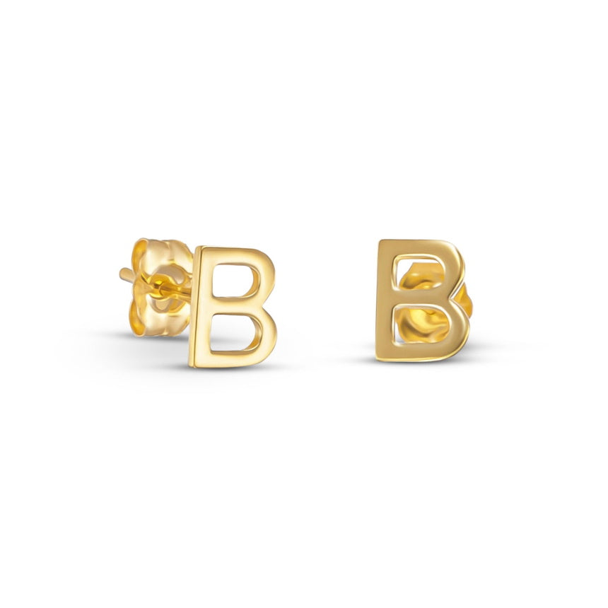 Mini Initial Earrings