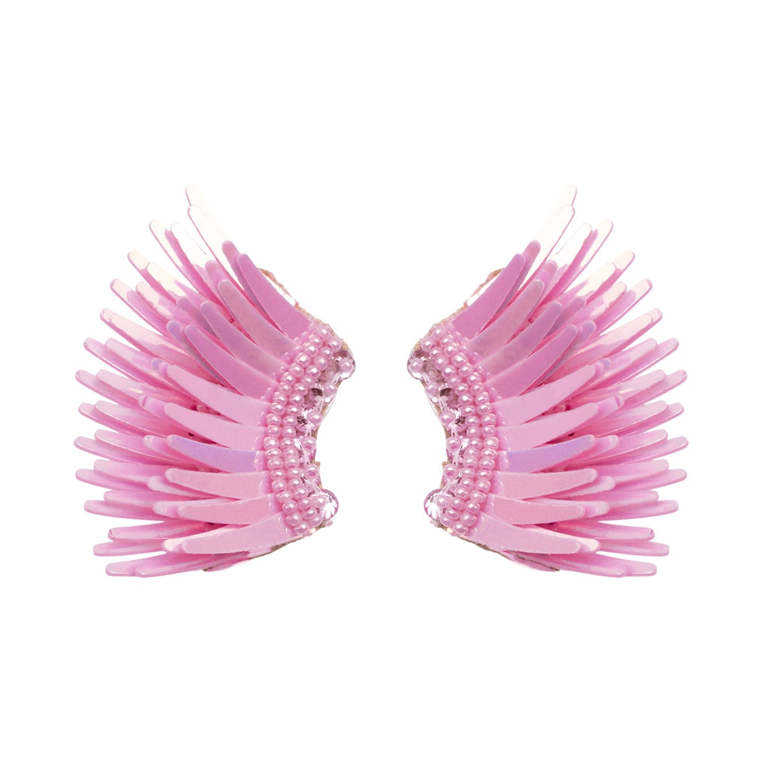 Mini Madeline Earrings Iridescent Light Pink