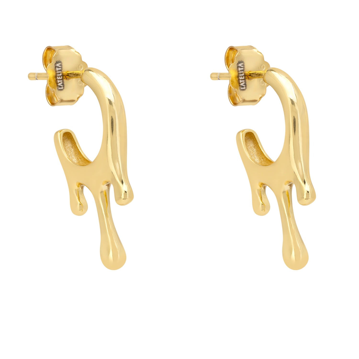 Mini Magma Hoop Earrings Gold