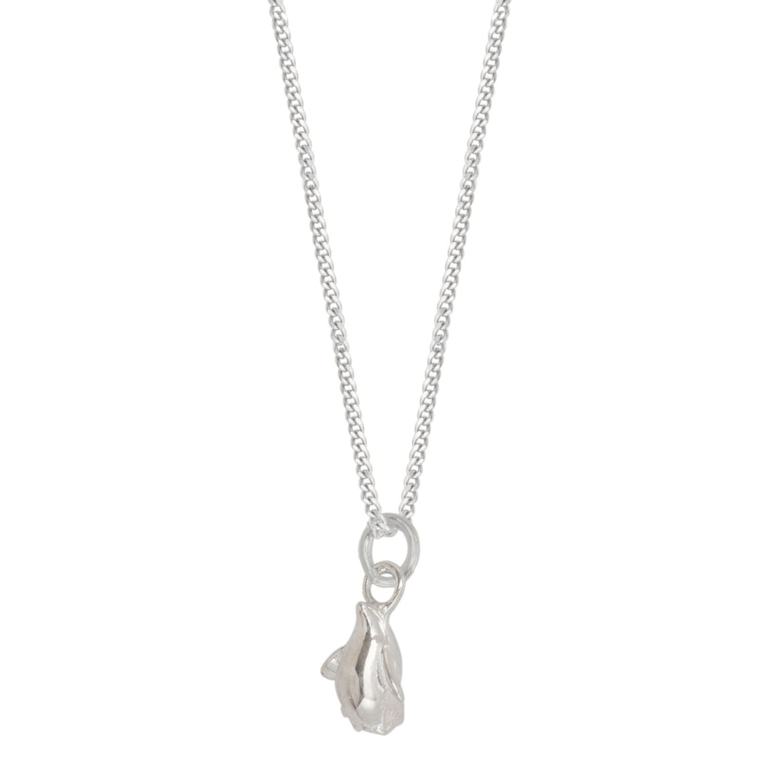 Tiny Penguin Pendant Necklace Sterling Silver