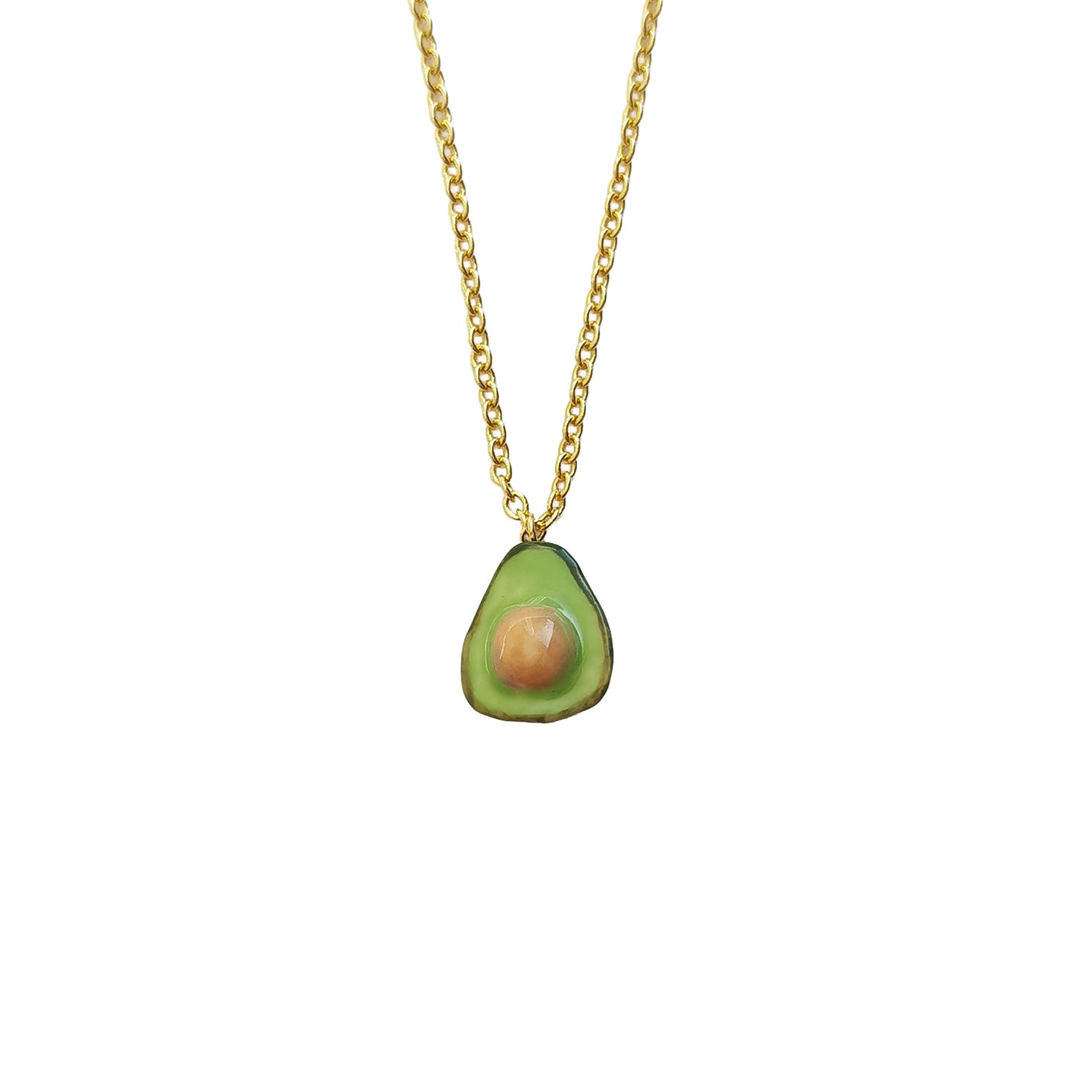 Mini Porcelain Avocado Necklace