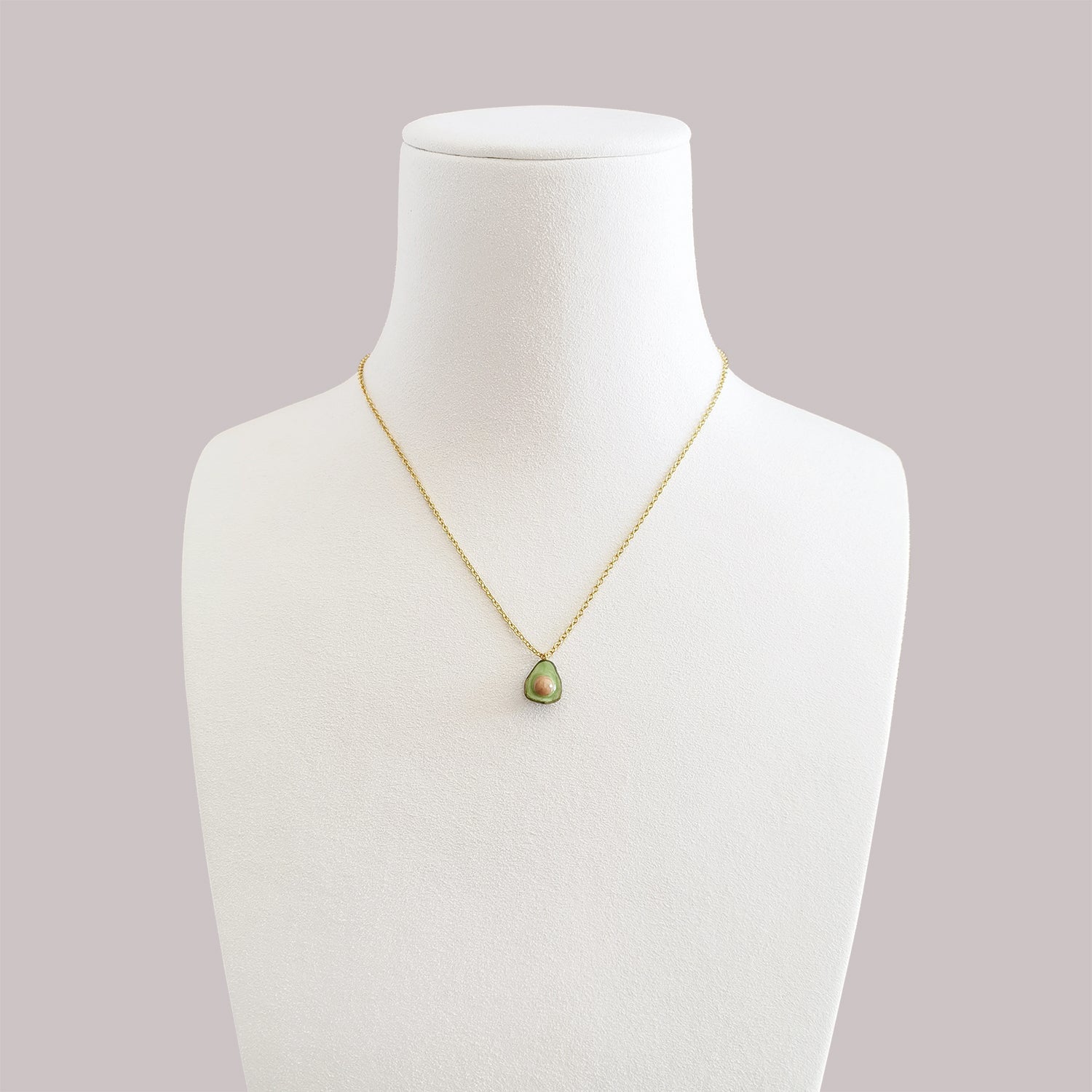 Mini Porcelain Avocado Necklace