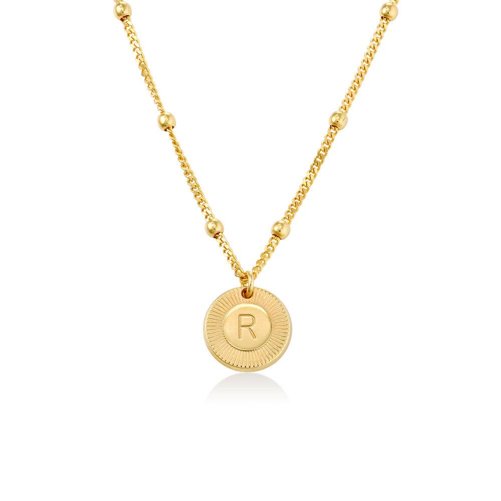 Mini Rayos Initial Necklace in Gold Plating