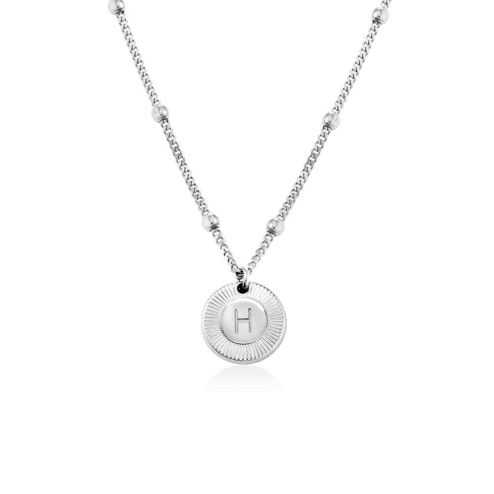 Mini Rayos Initial Necklace in Silver