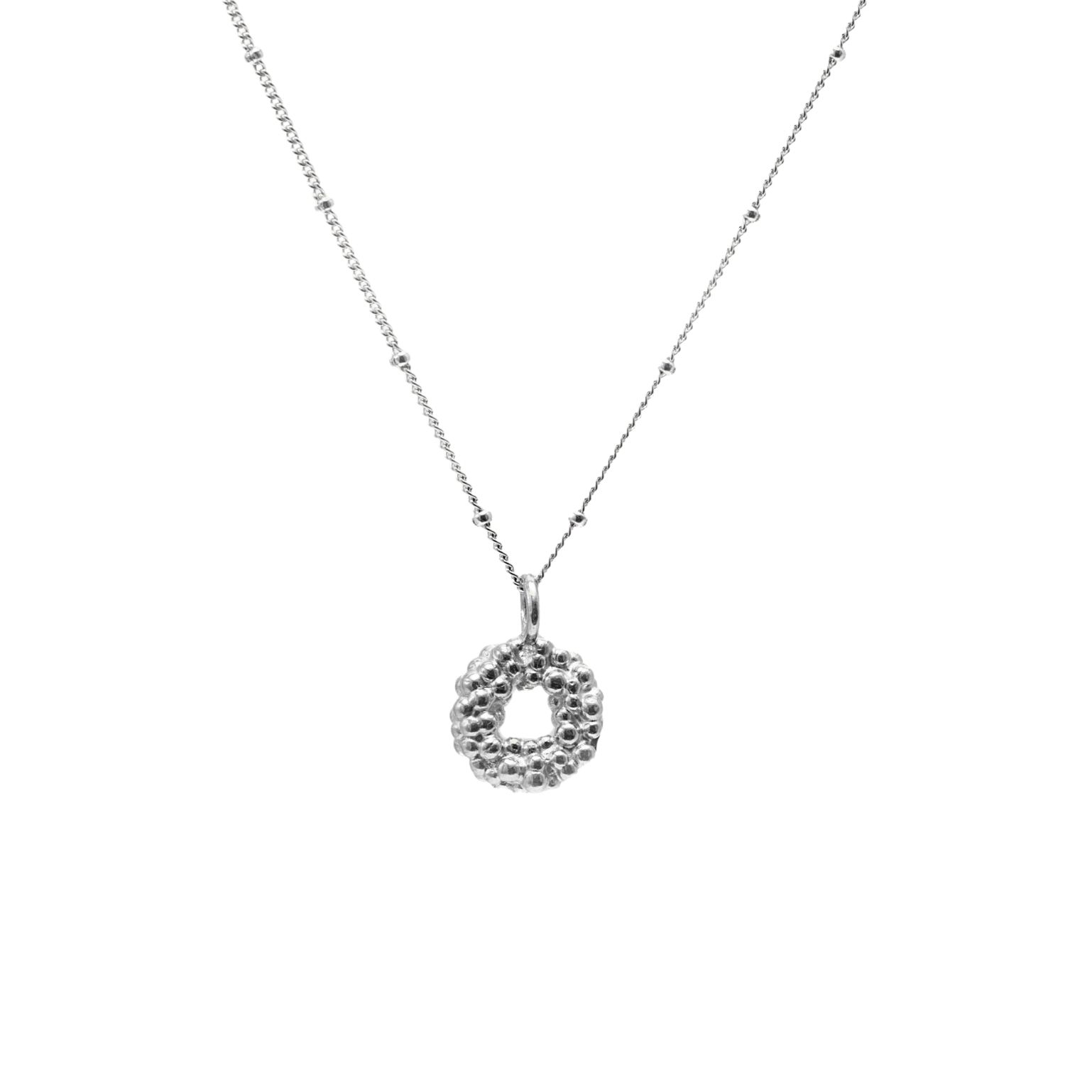 Mini Silver Barnacle Necklace