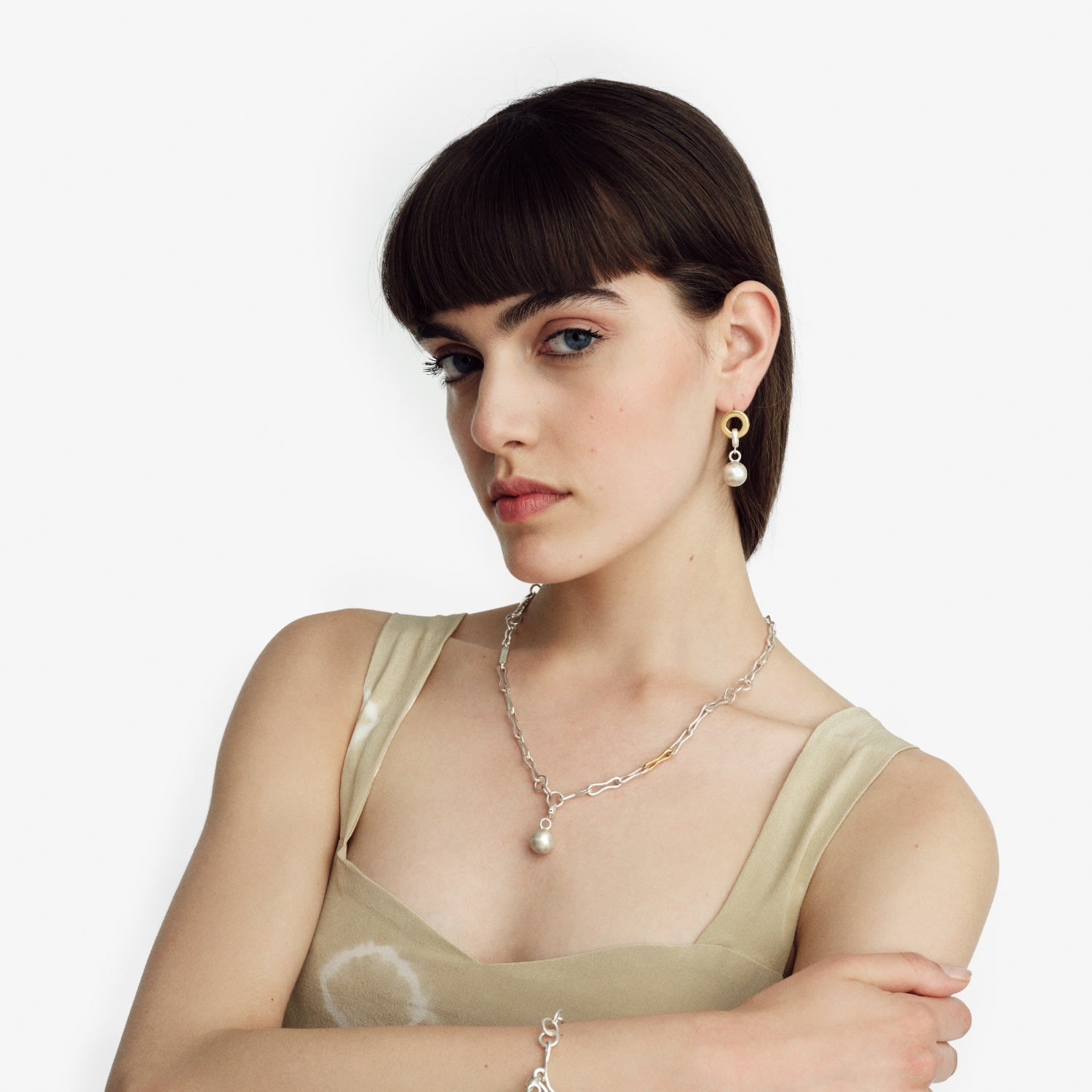 Mini Silver Bud Clip-On Pendant