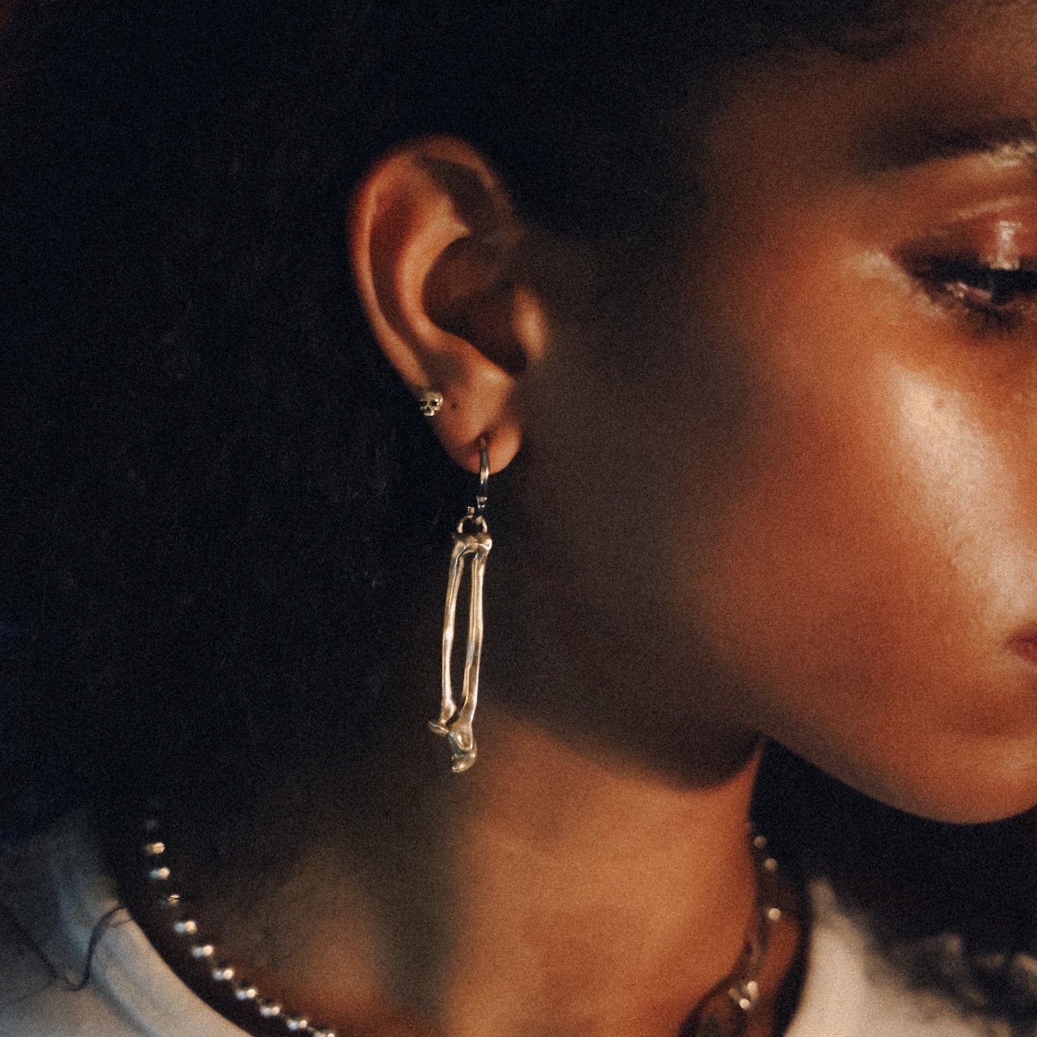 Mini Skull Earrings - Sterling Silver