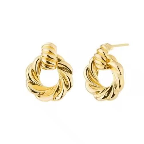 Mini Twisted Round Knot Earrings