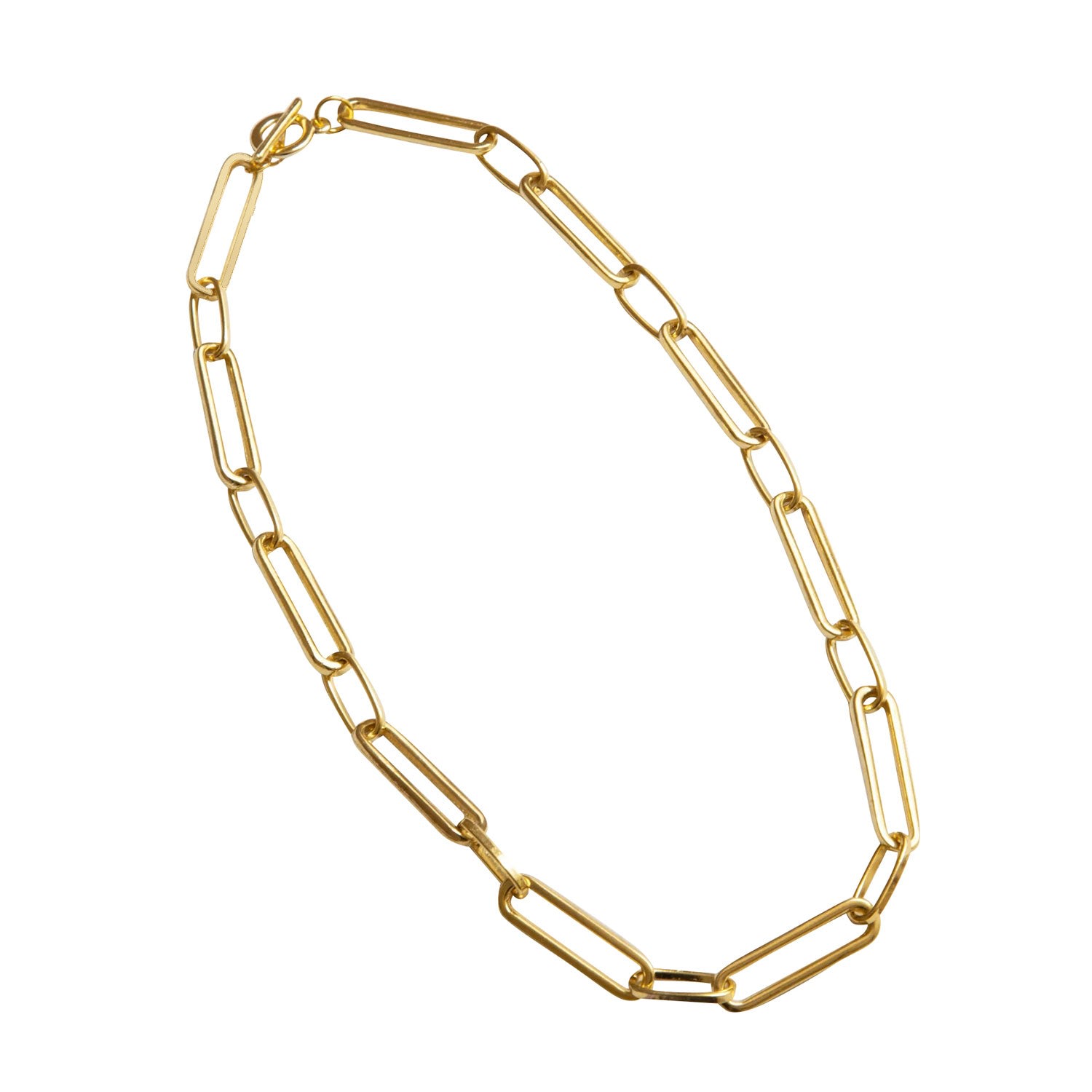 Minimal Chain Gold Necklace Modern Large Link Minimalist