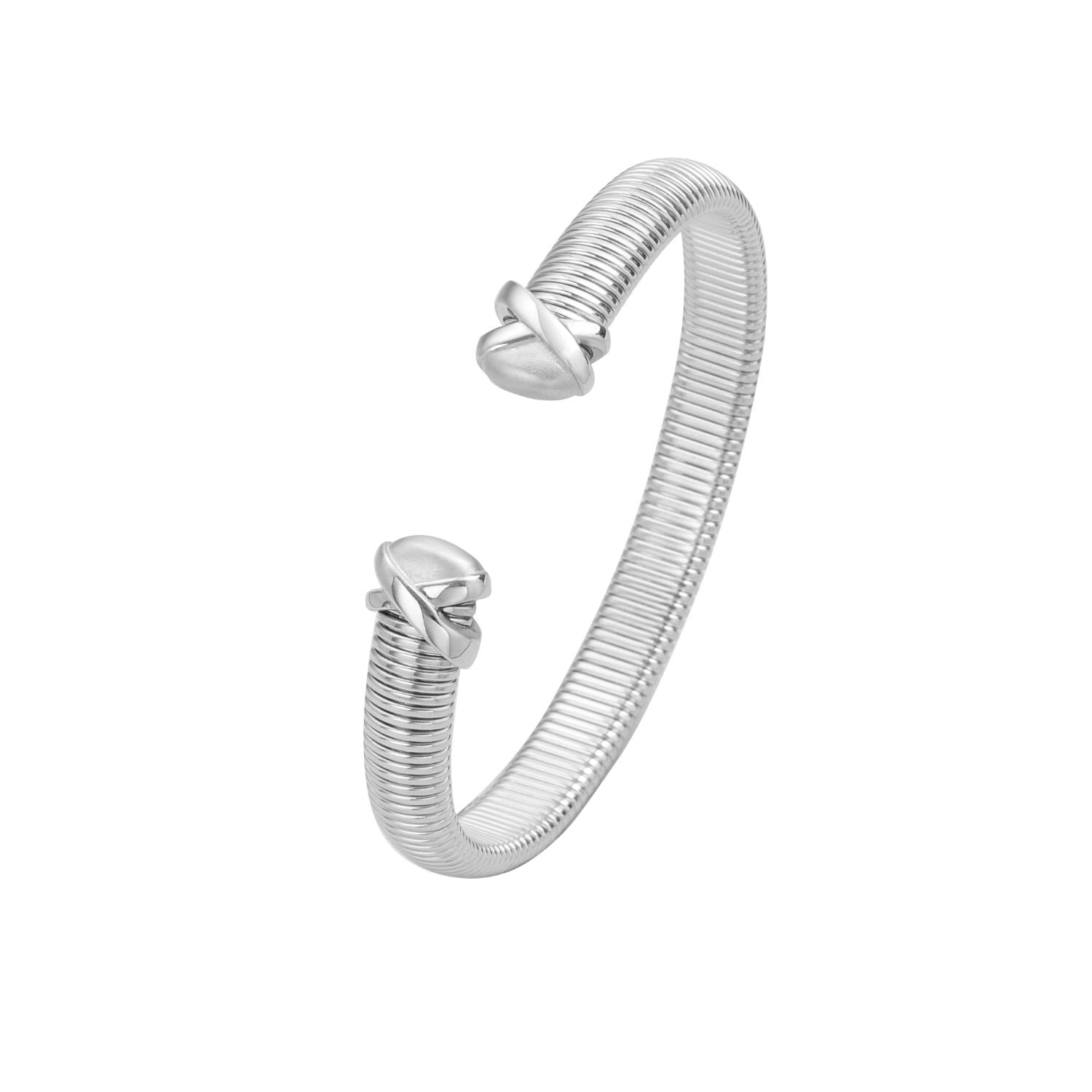 Minimalism Boa Snake Chain Bangle - Silver
