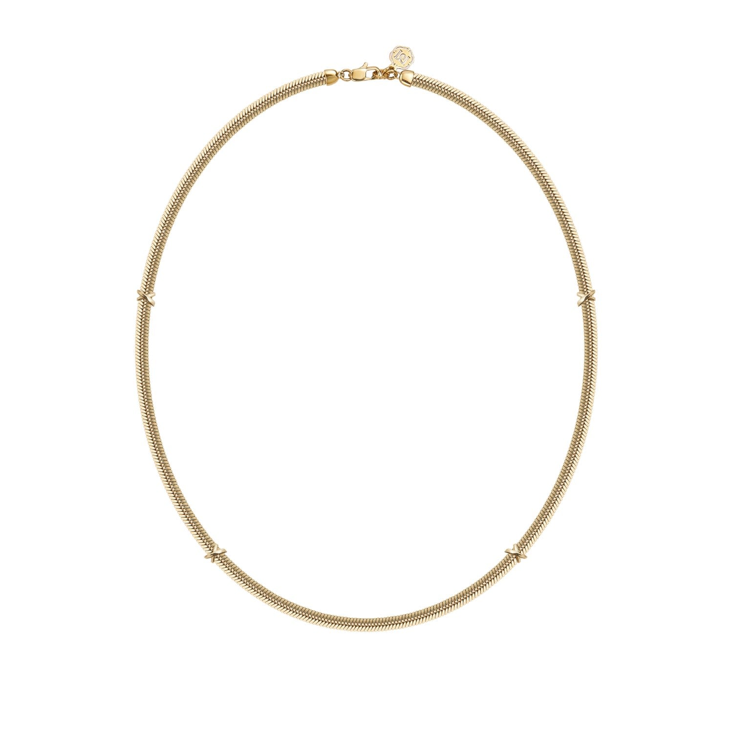 Minimalism Boa Snake Chain Necklace - Gold