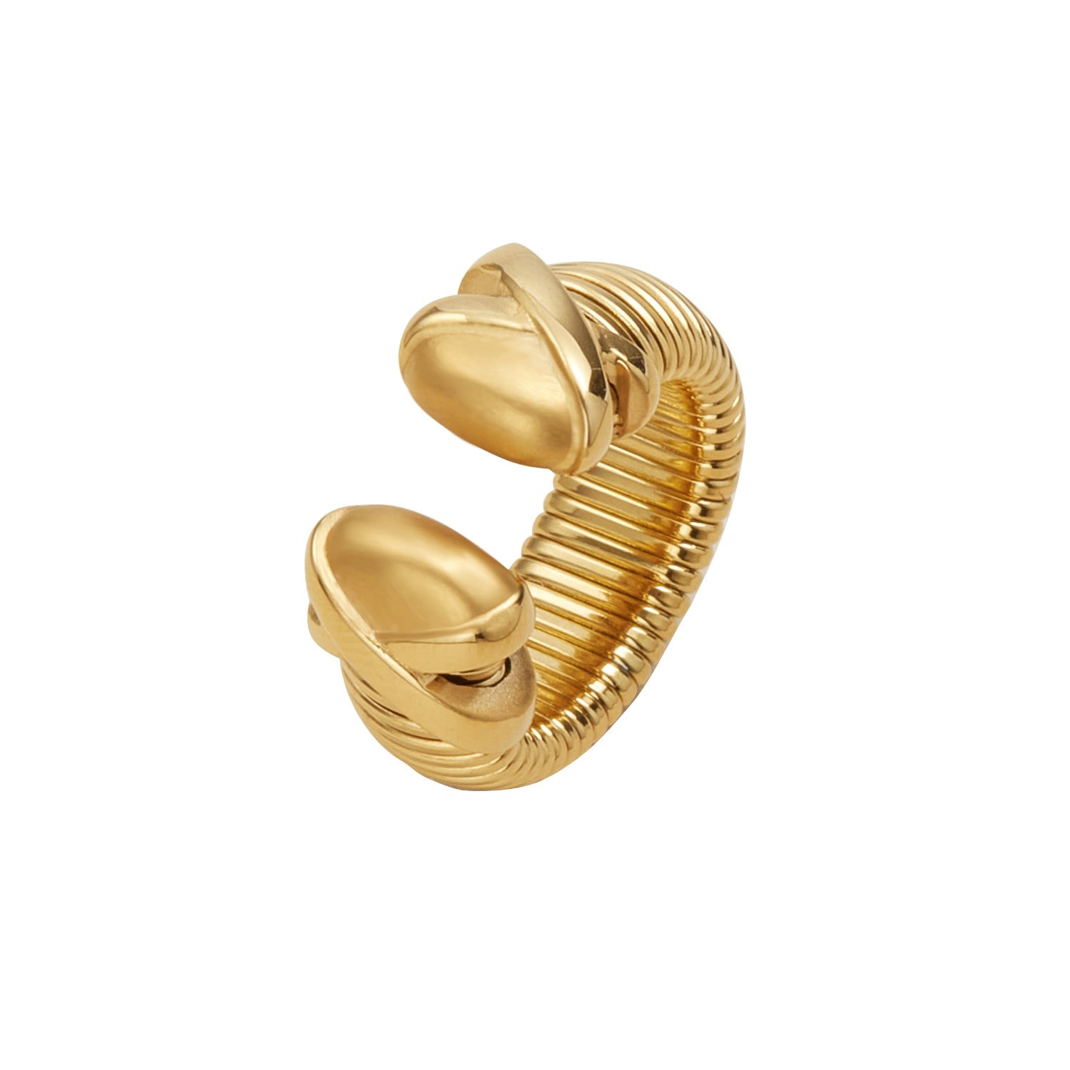 Minimalism Boa Snake Chain Ring - Gold
