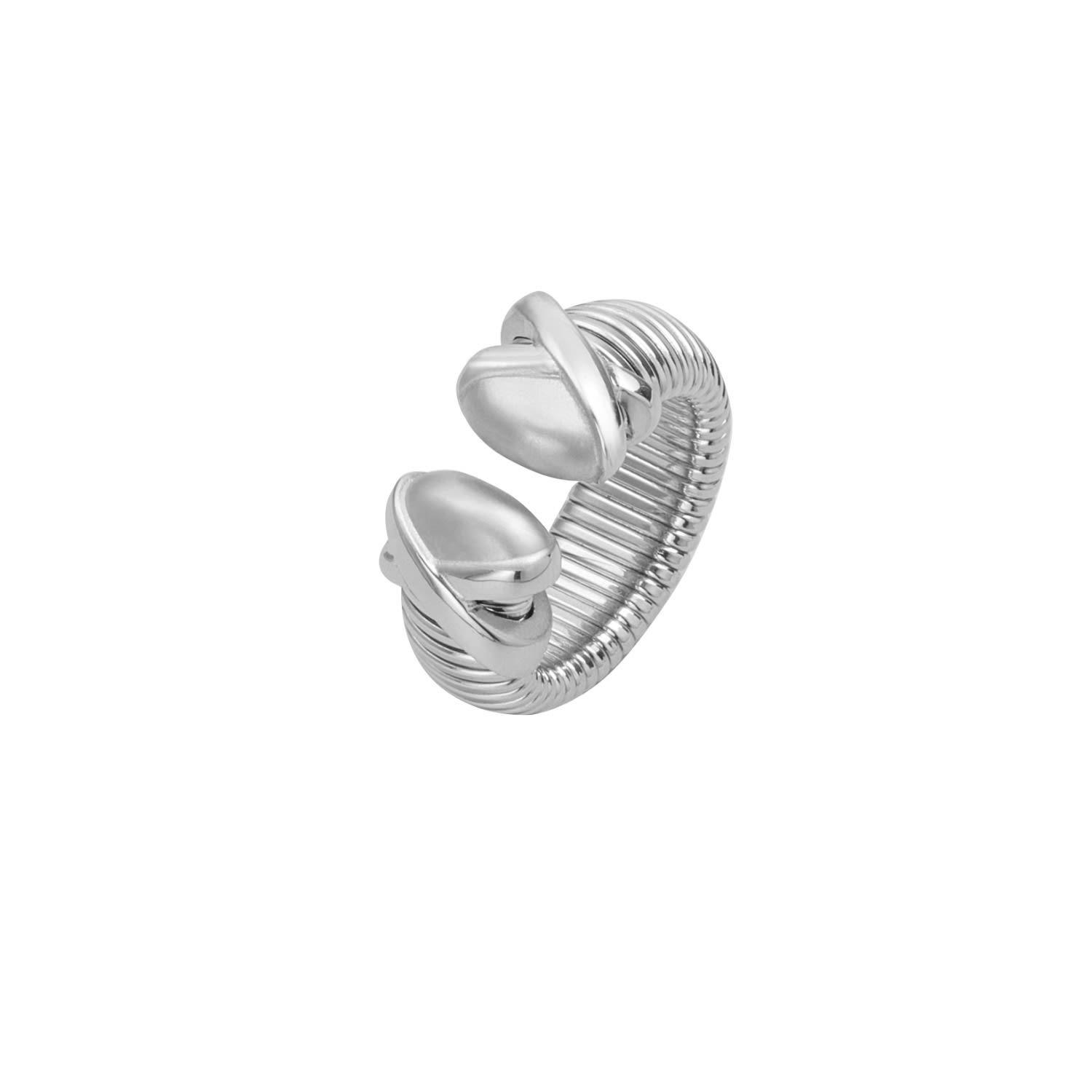 Minimalism Boa Snake Chain Ring - Silver