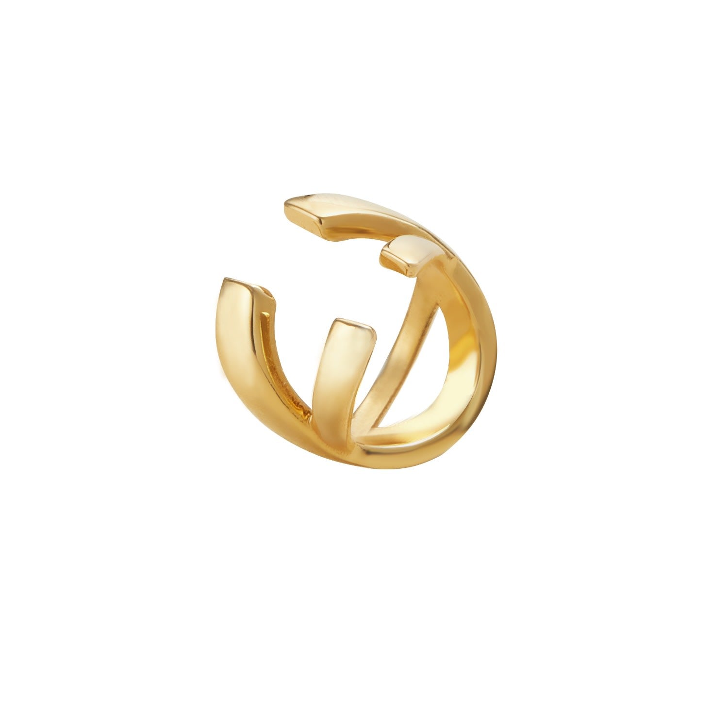 Minimalism Boa X Ear Cuff - Gold