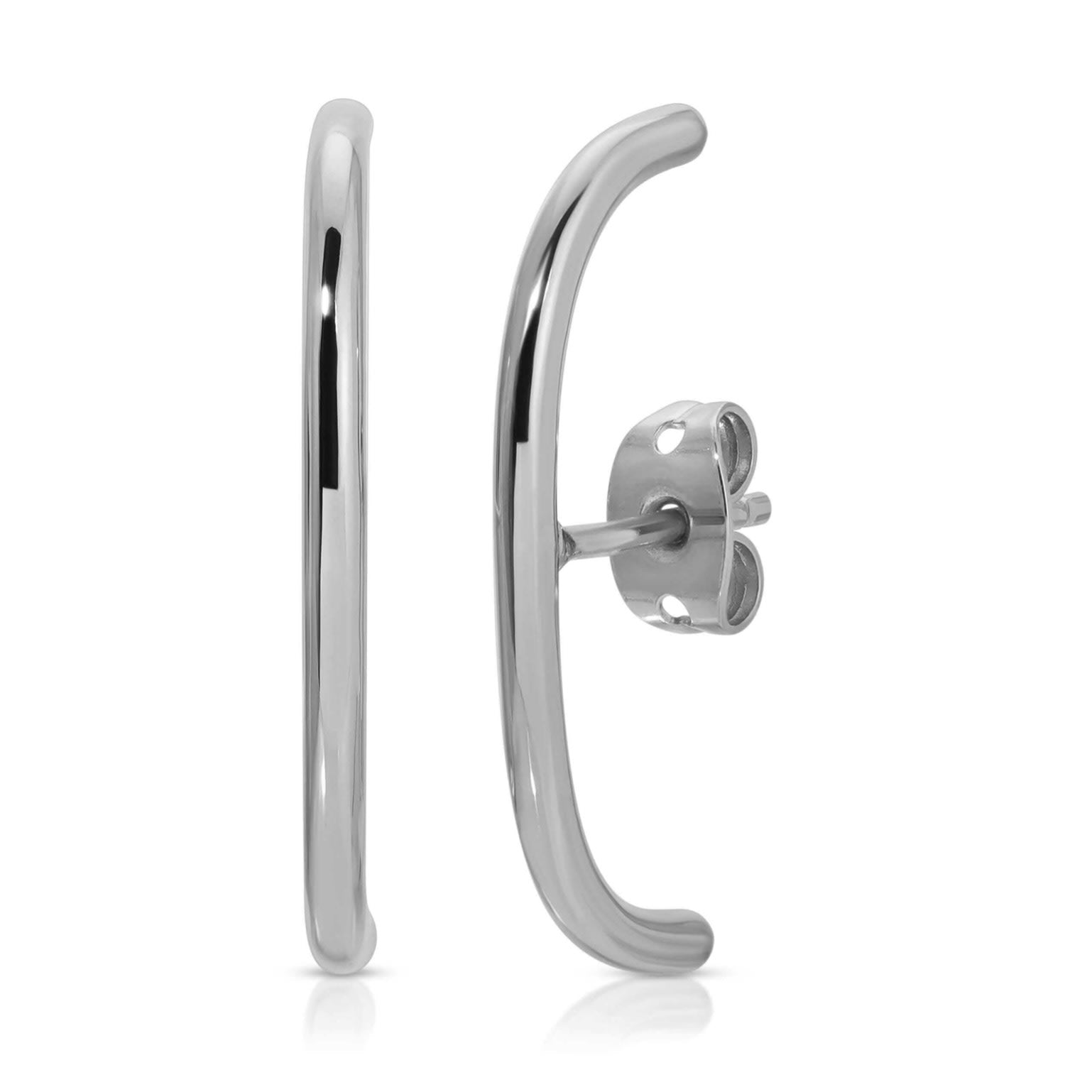 Minimalist Suspension Hoop Silver