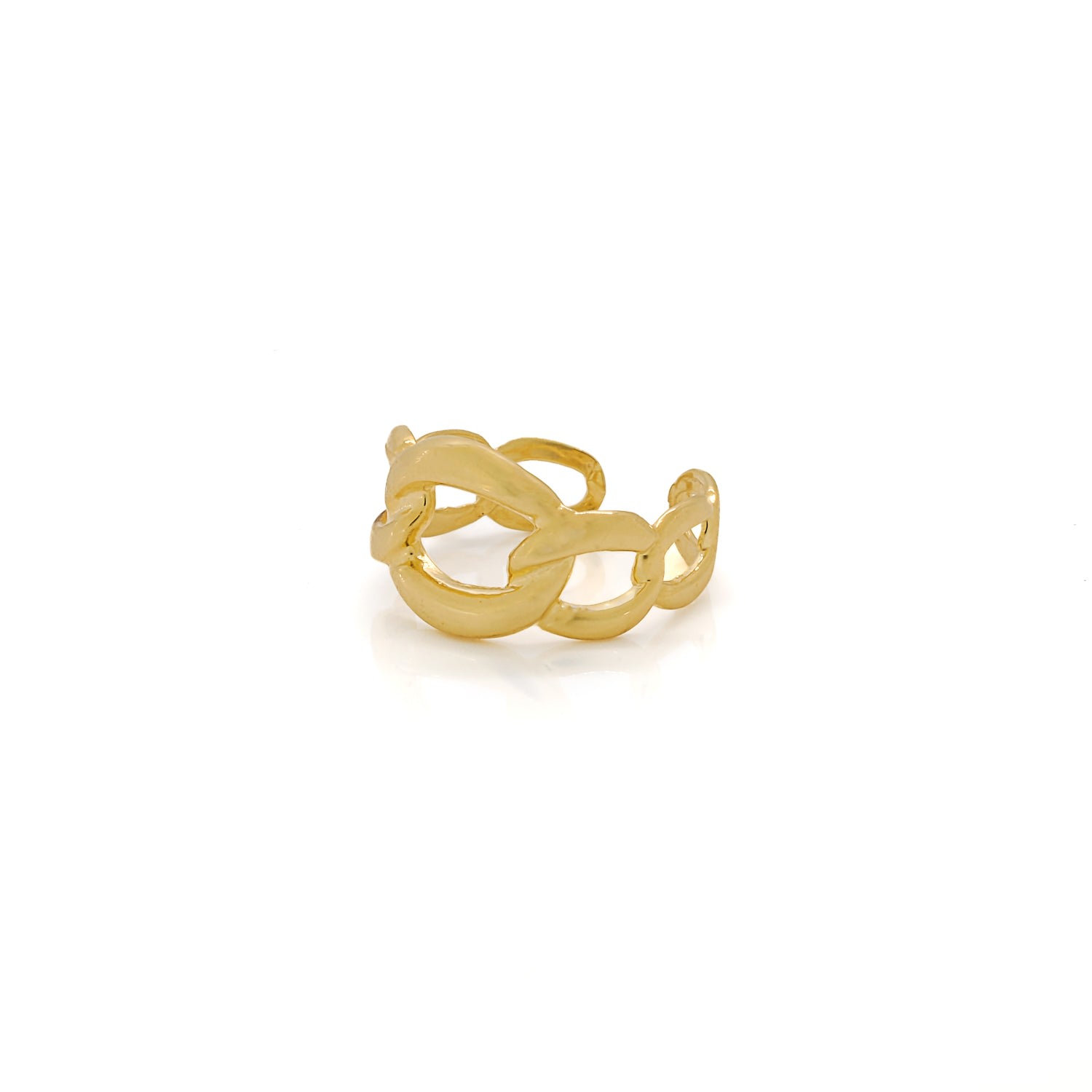 Stylish Adjustable Mira Gold Ring - Gold