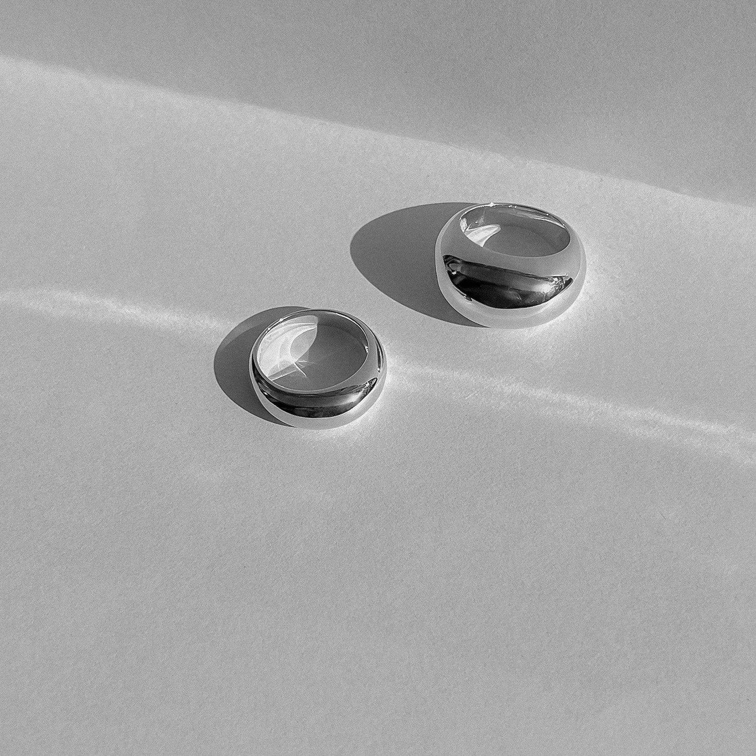 Miroir Silver Dome Ring