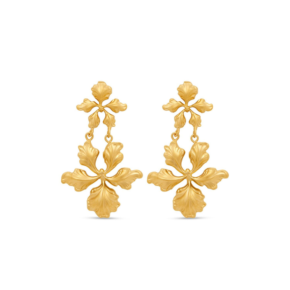 Miss Orchid Rd Earrings - Gold