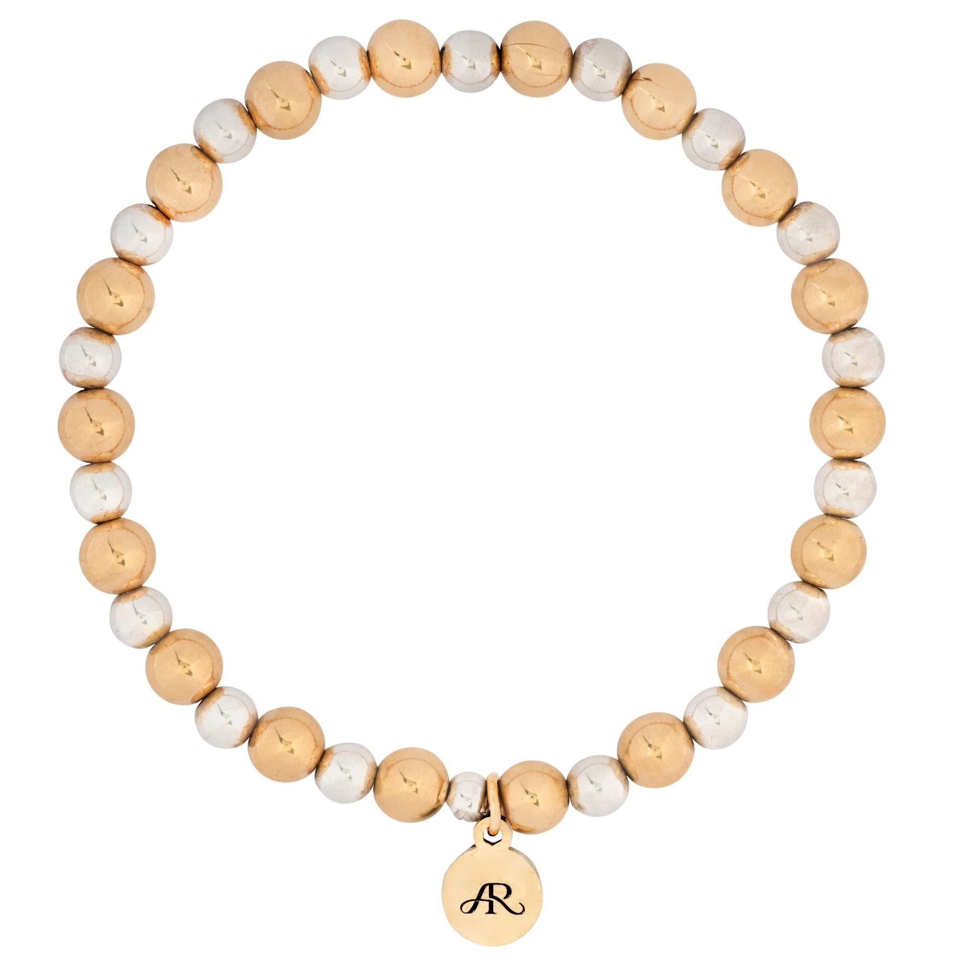Mix It Up Collection: Chunky Gold & Silver Beaded Bracelet