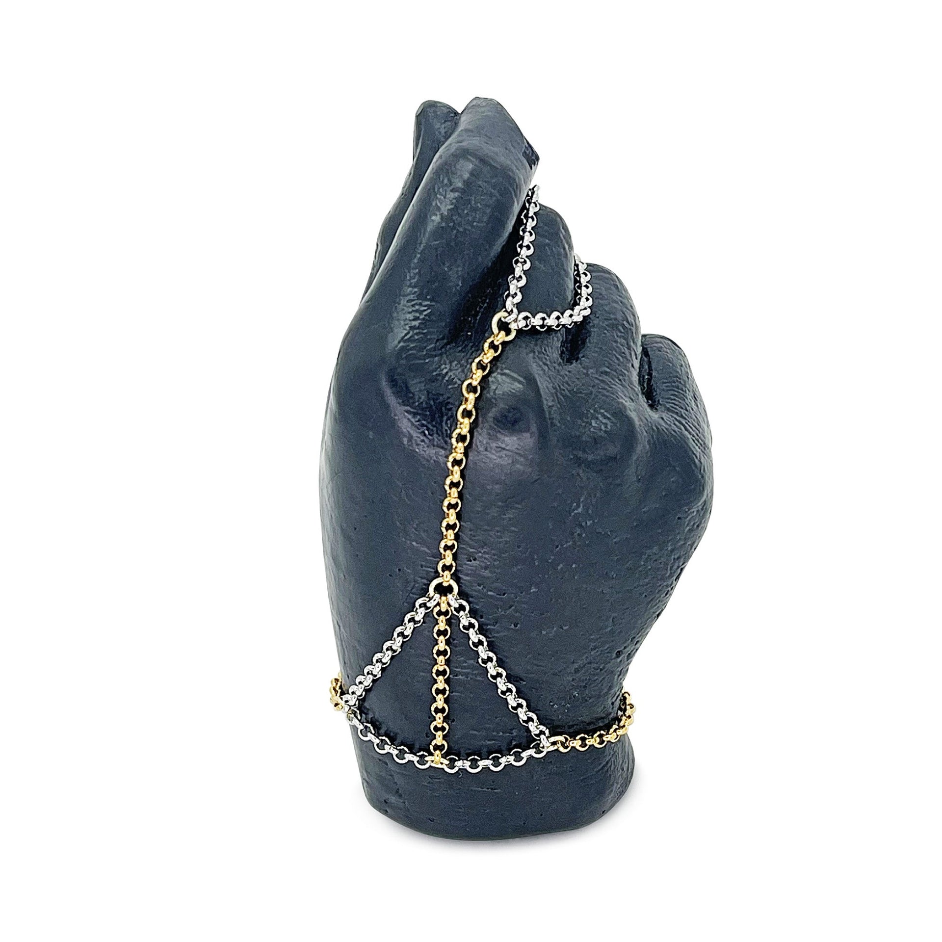 Mixed Metal Hand Chain