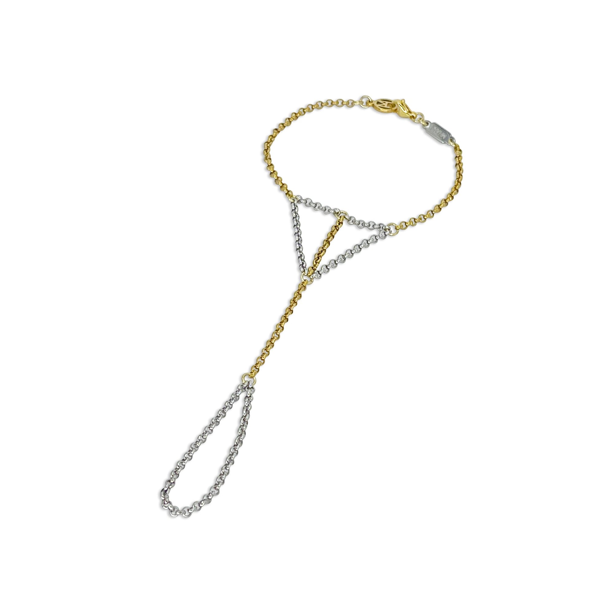Mixed Metal Hand Chain