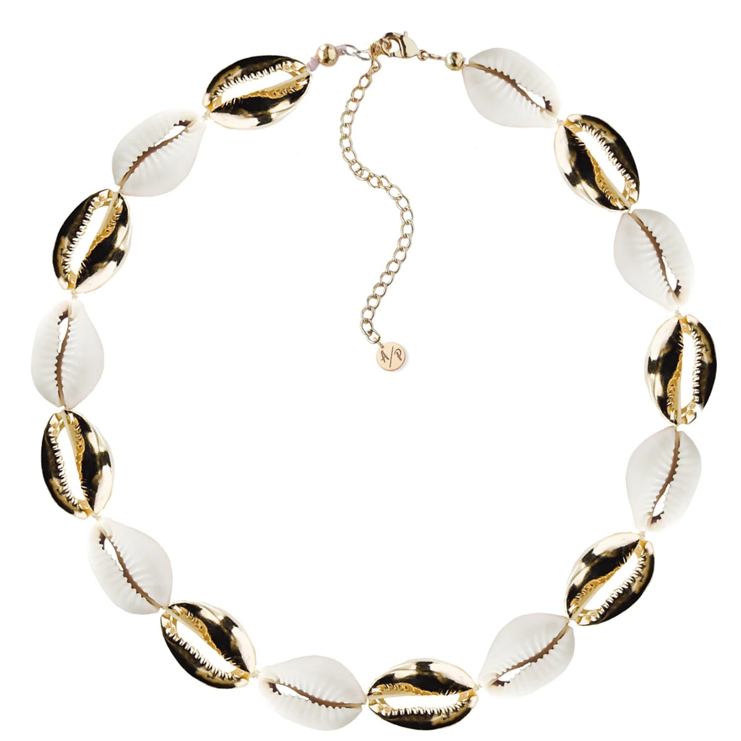 Mixed Mini Metal Shell Accent Choker - Gold Filled