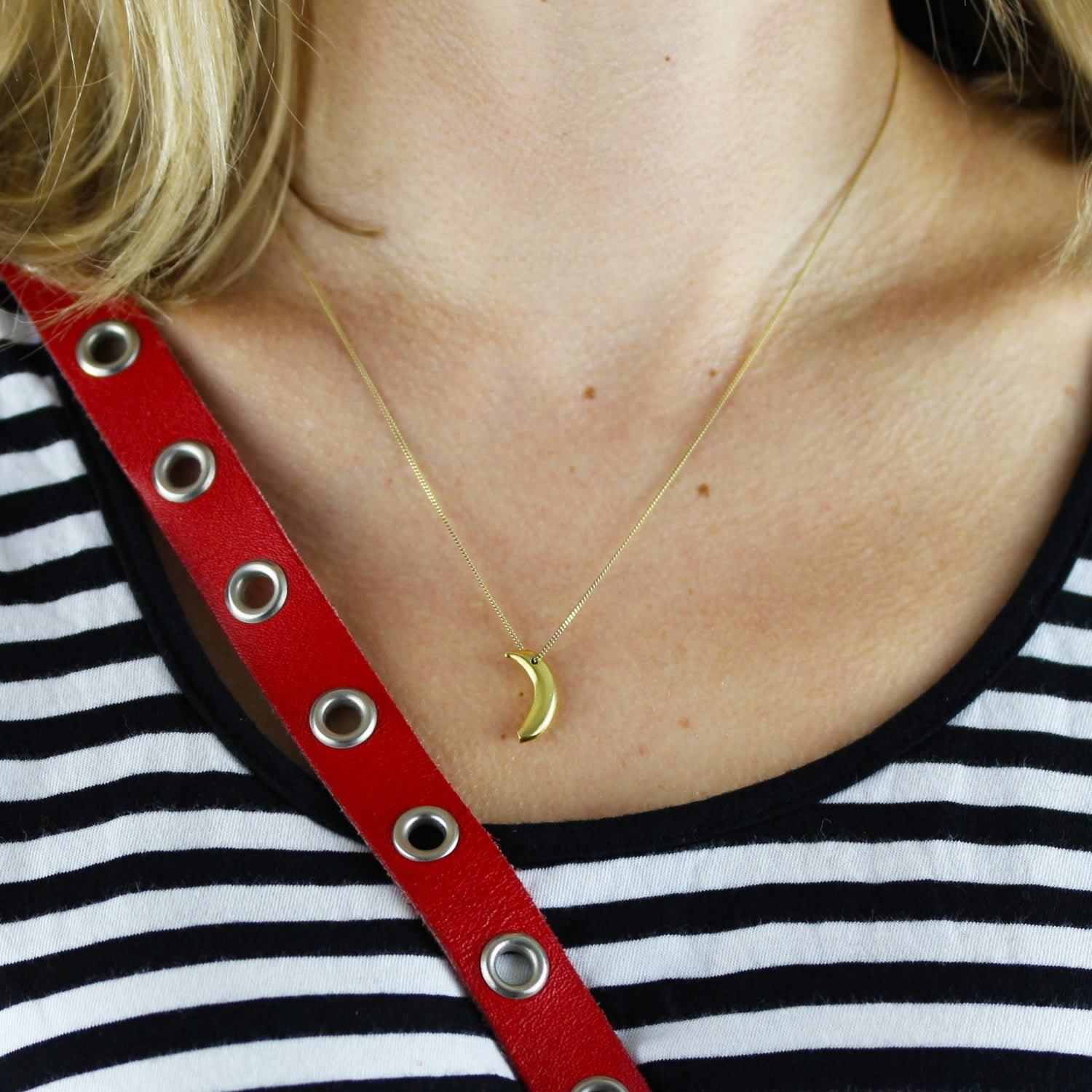 Banana Necklace Gold Vermeil