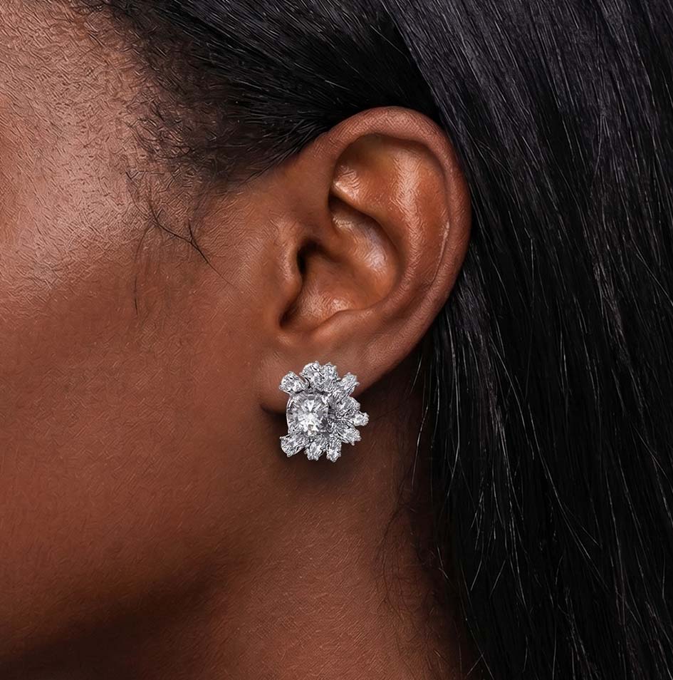 Noelle Cluster Stud Earrings
