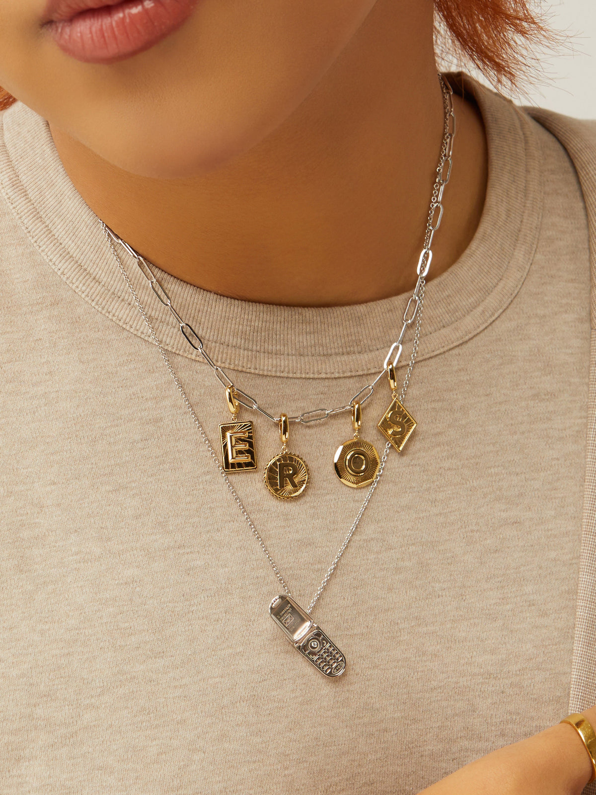 Alphabet Gold Charm