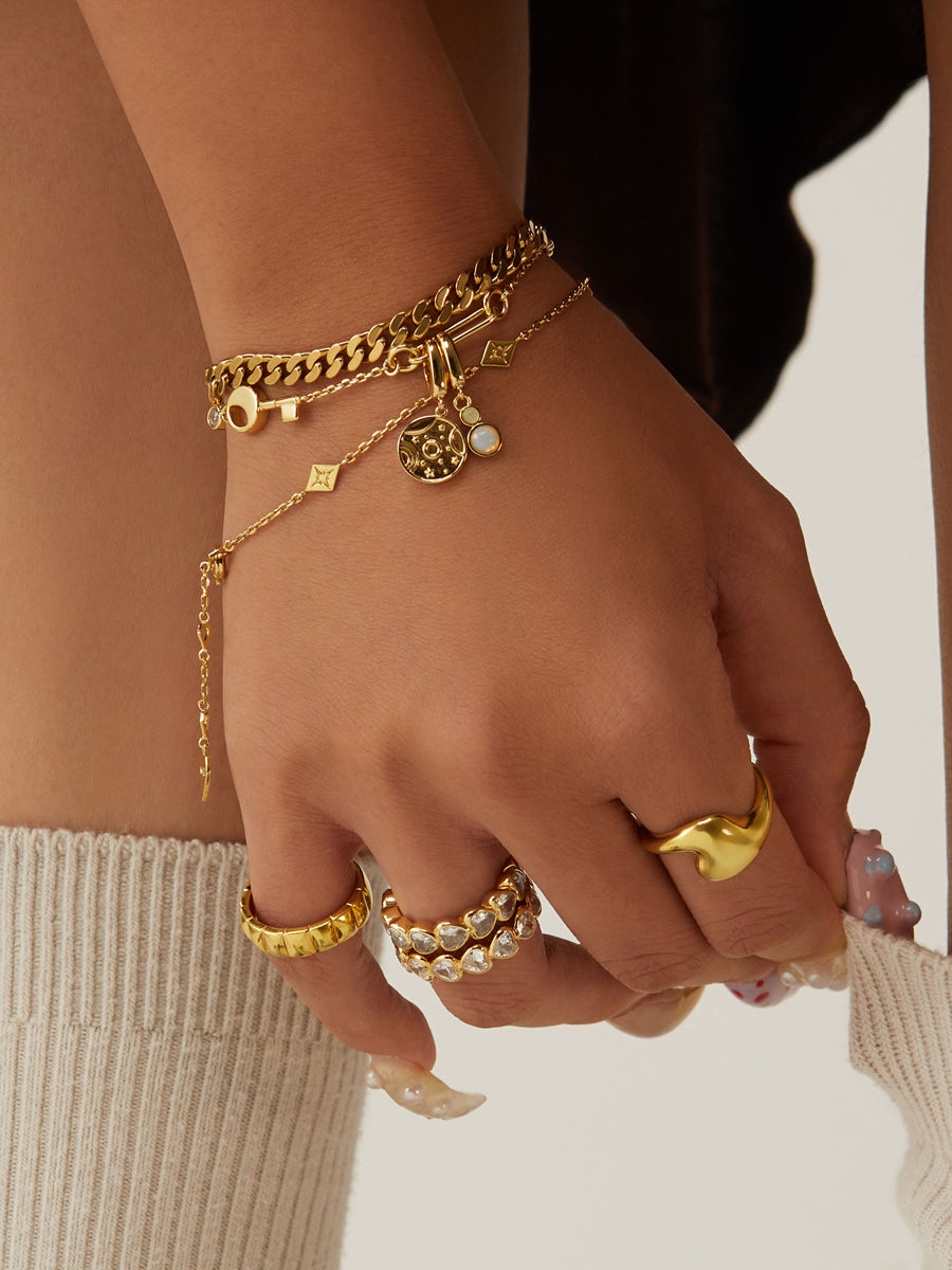 Intuition Gold Charm